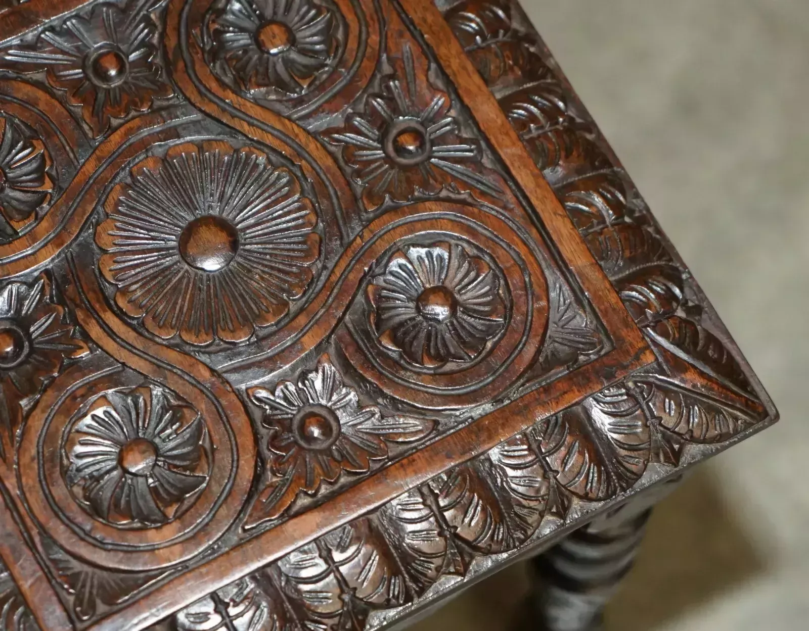 Exquisite Side Table Made From The Timber Of Hms Foudroyant Nelsons Flagship photo vinterior
