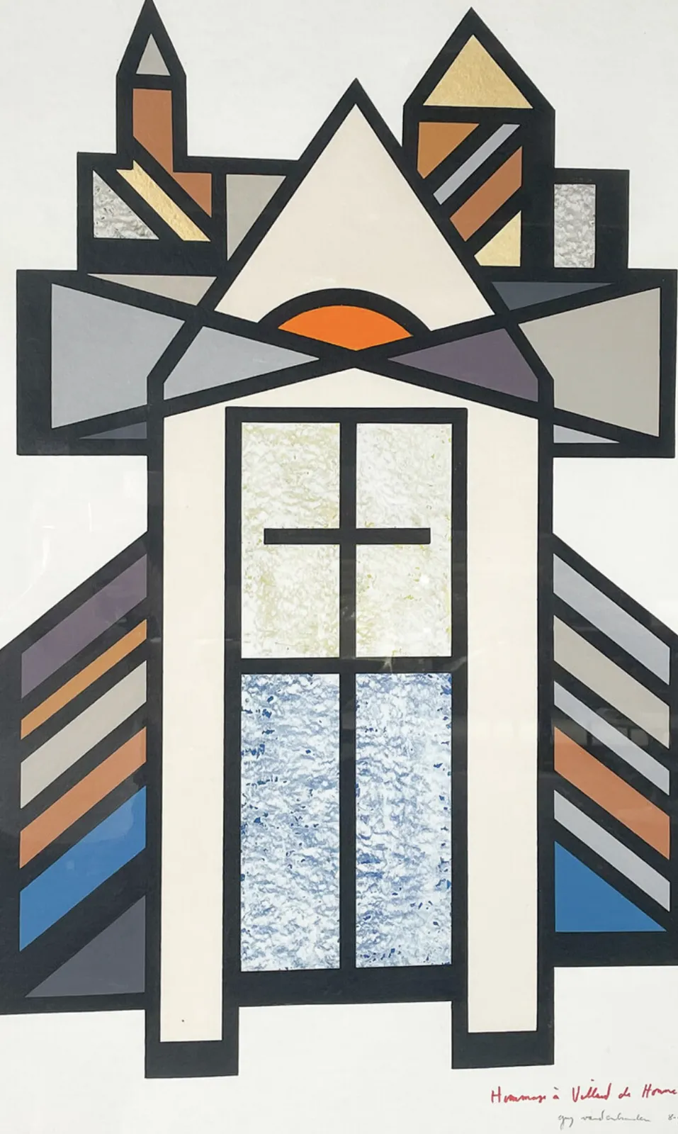 Painting By Guy Vandenbranden – Belgium, 1992 photo furniture
