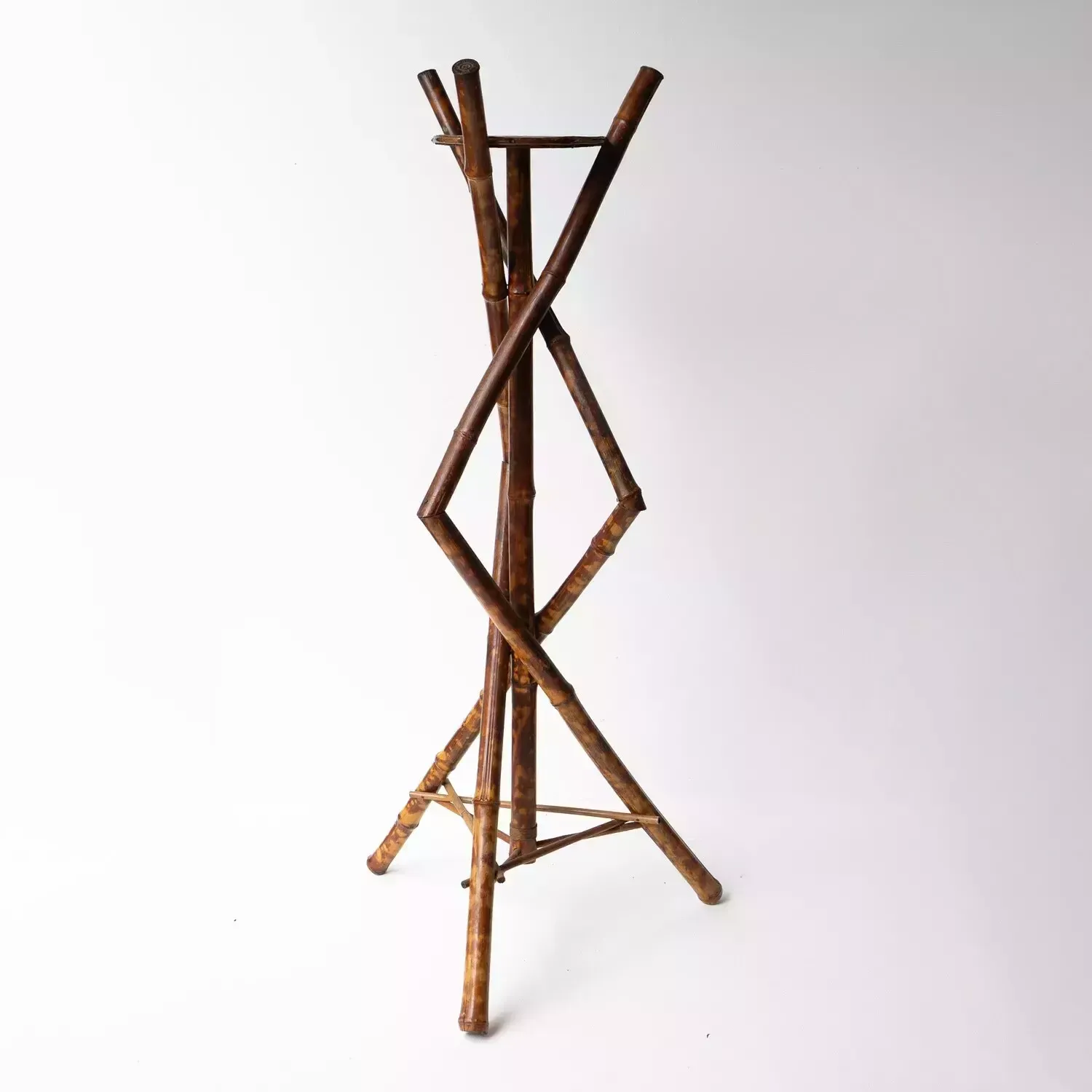 Antique Victorian Aesthetic Movement Bamboo Jardiniere Plant Stand, 19th Century photo for sale