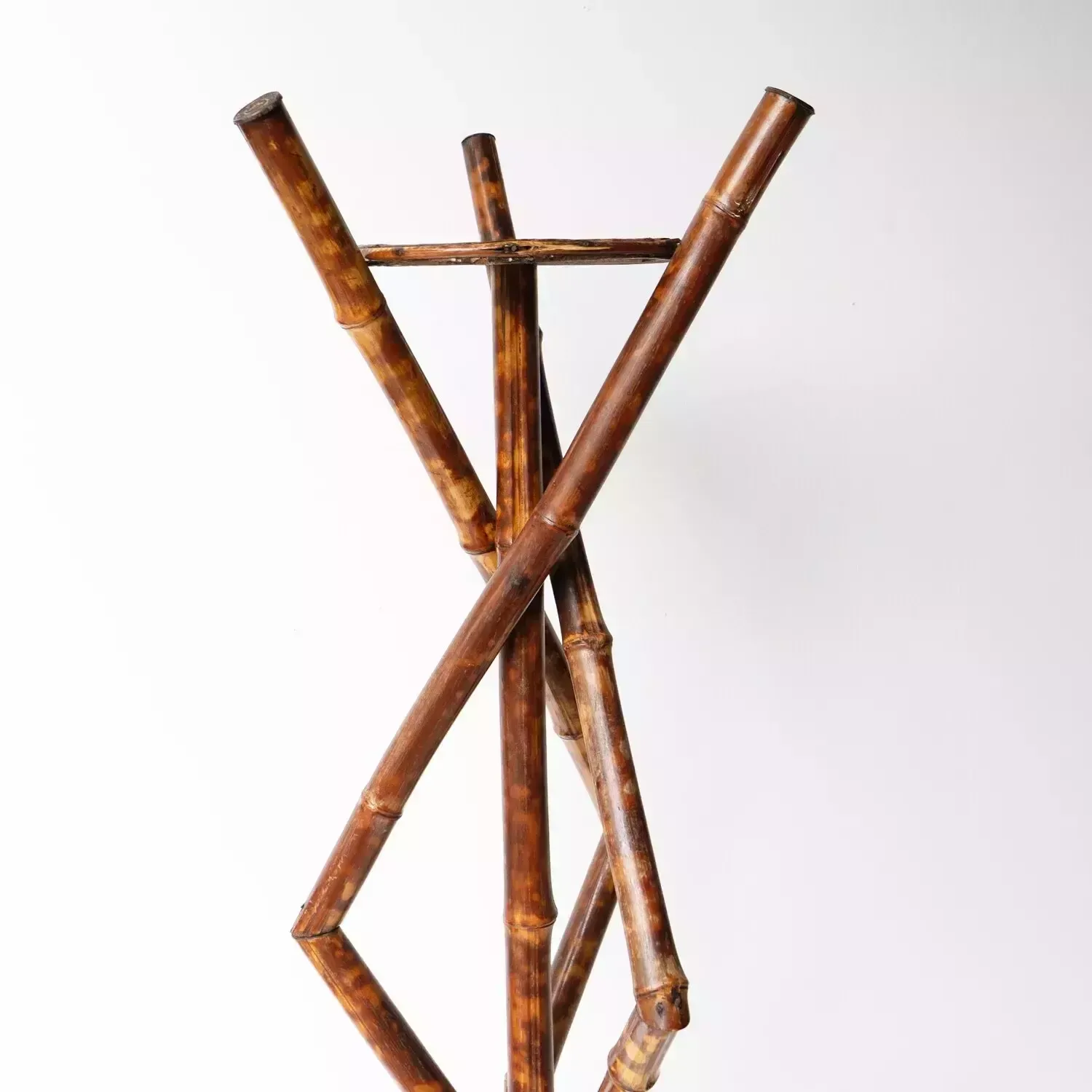 Antique Victorian Aesthetic Movement Bamboo Jardiniere Plant Stand, 19th Century photo 120.0
