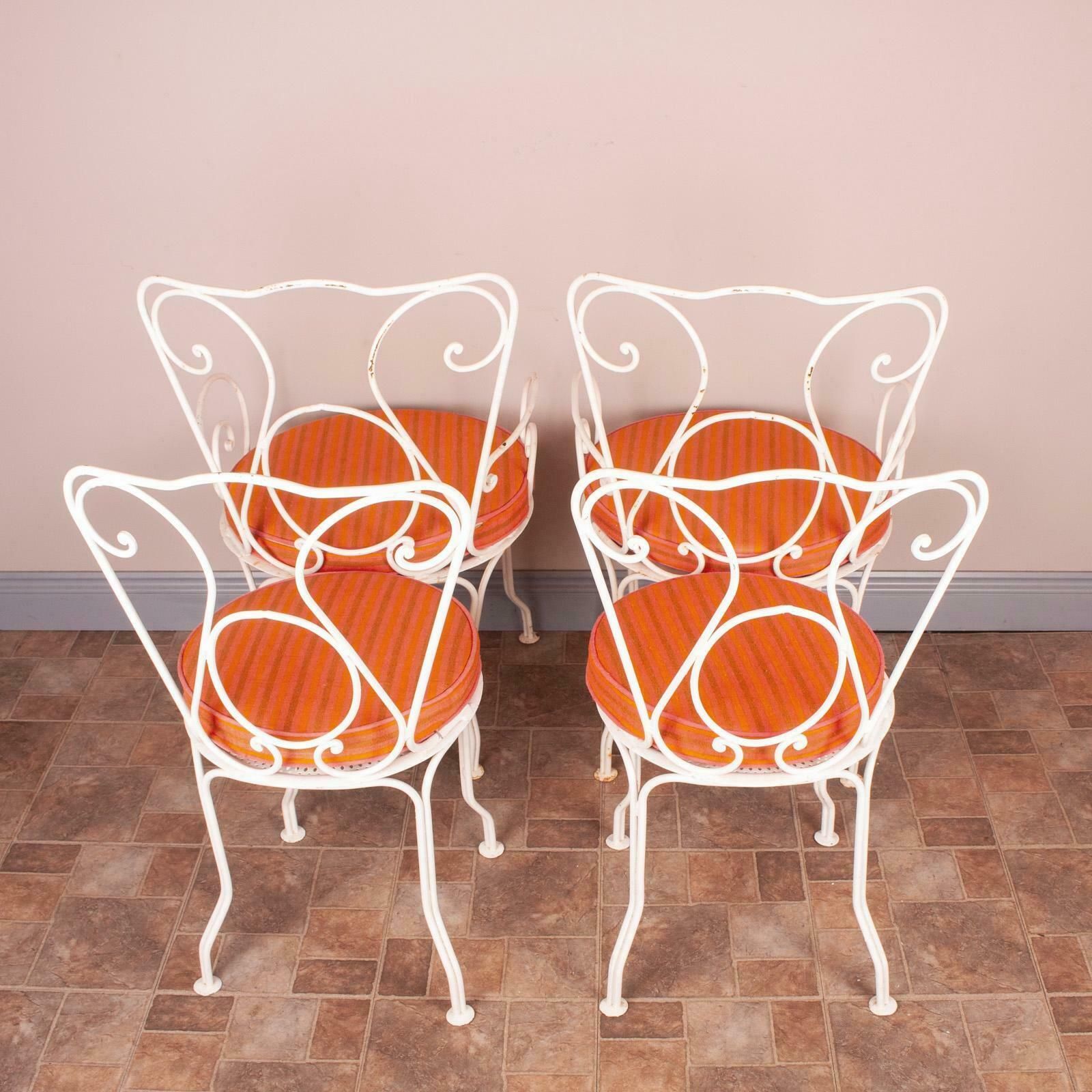 photo for sale Set Of Four Metal Garden Conservatory Chairs