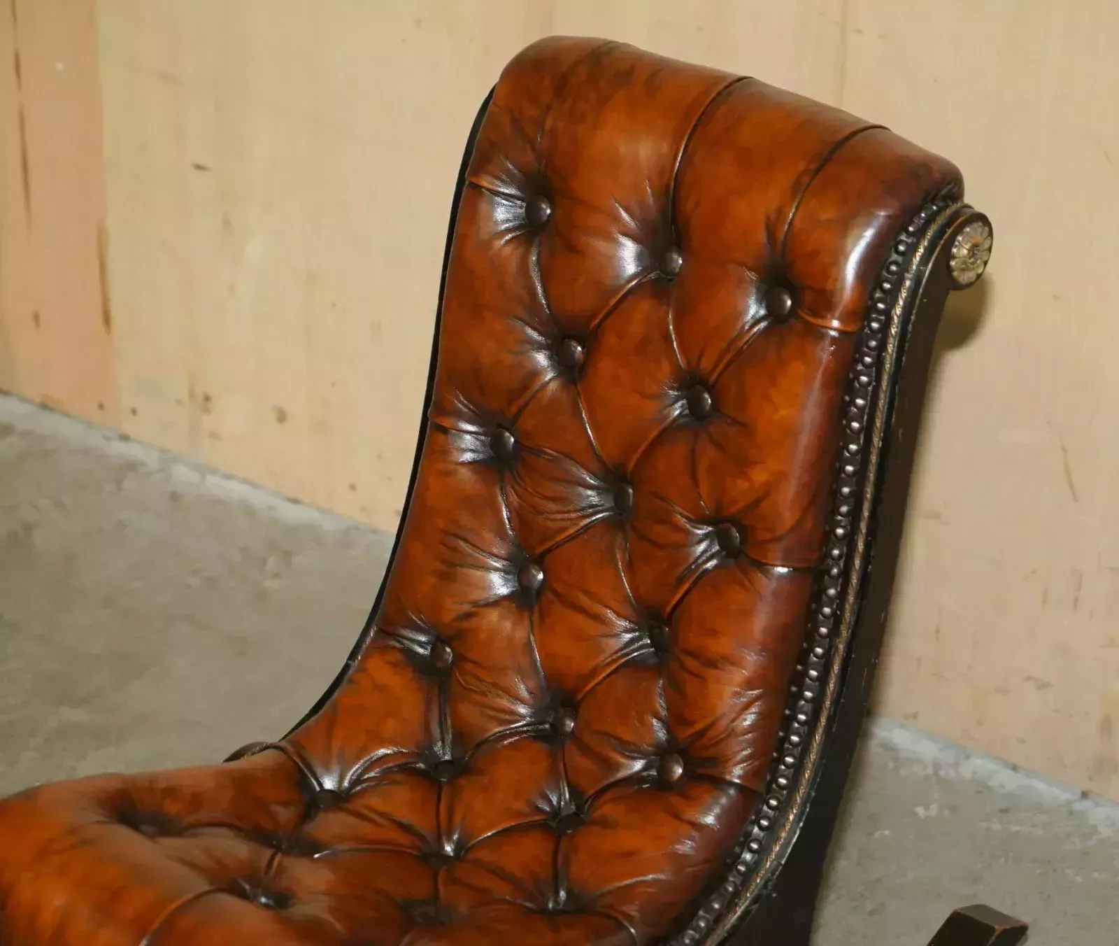 Fully Restored Antique Victorian Aesthetic Movement Chesterfield Rocking Chair photo for sale