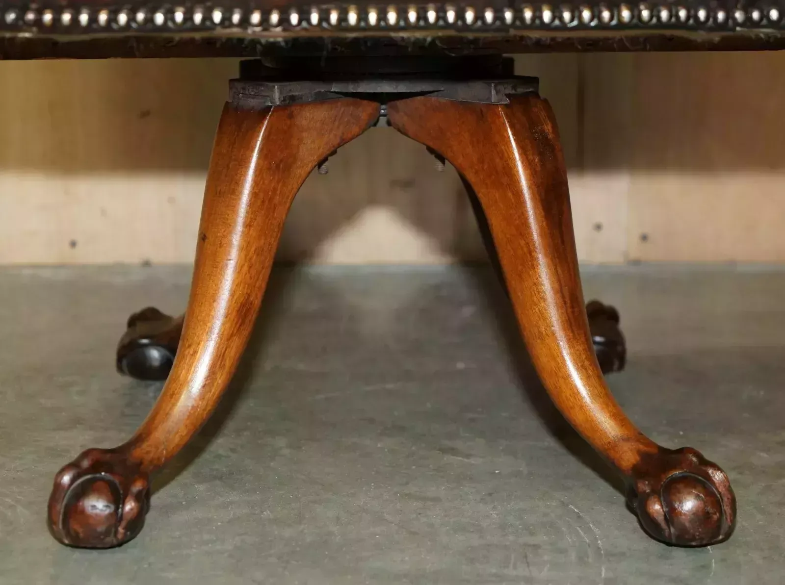 Furniture Survivor Of 1940 German Air Raid Restored Victorian Chesterfield Captains Chair photo