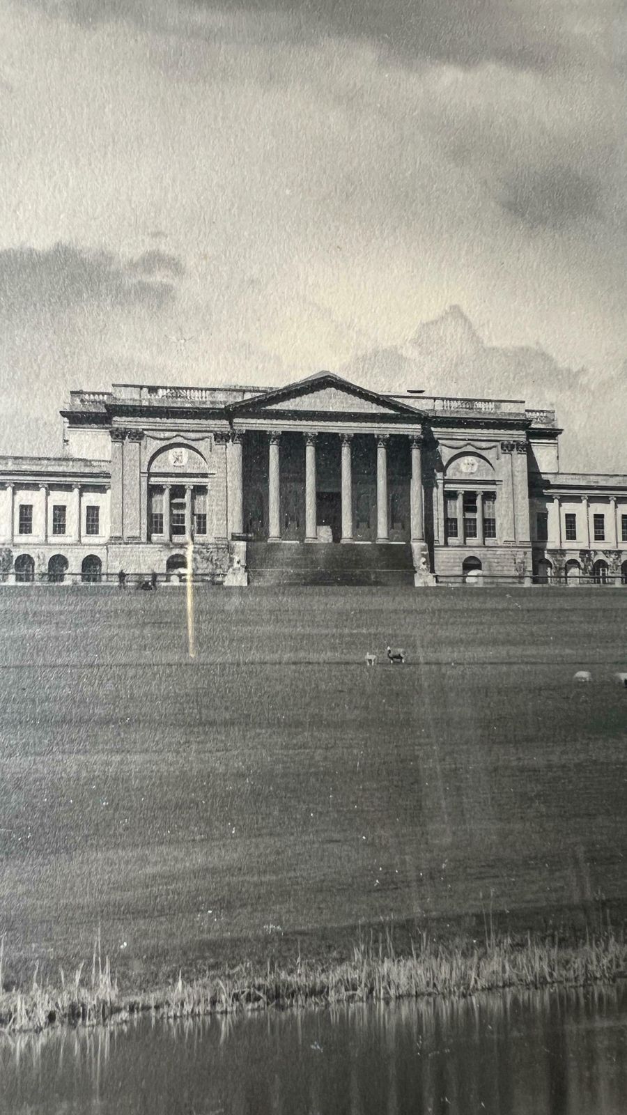 Antique Framed Photograph Of National Trust   Stowe Gardens photo vinterior