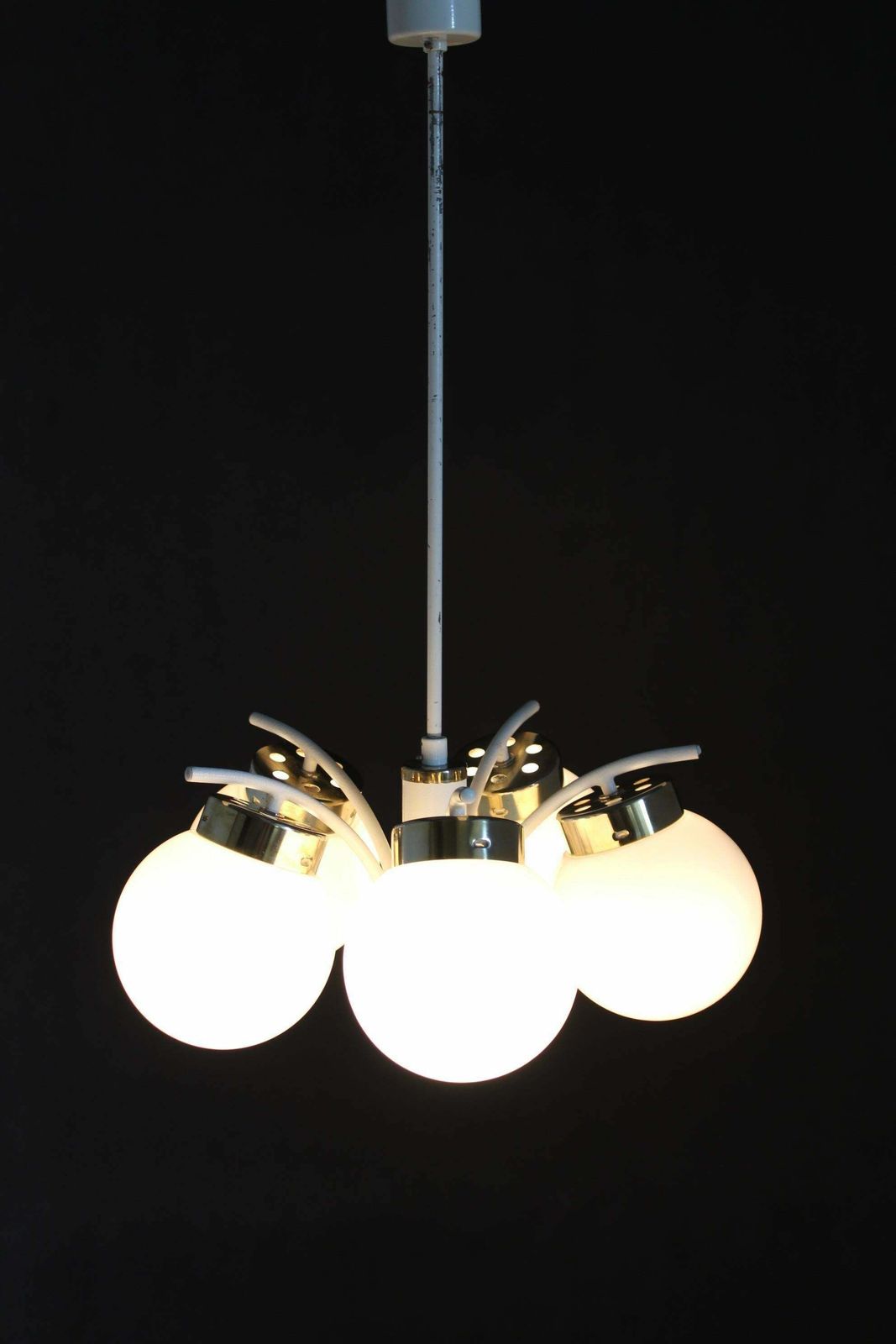 443.0 1970s Glass Chandelier By Instala Decin, Czechoslovakia photo