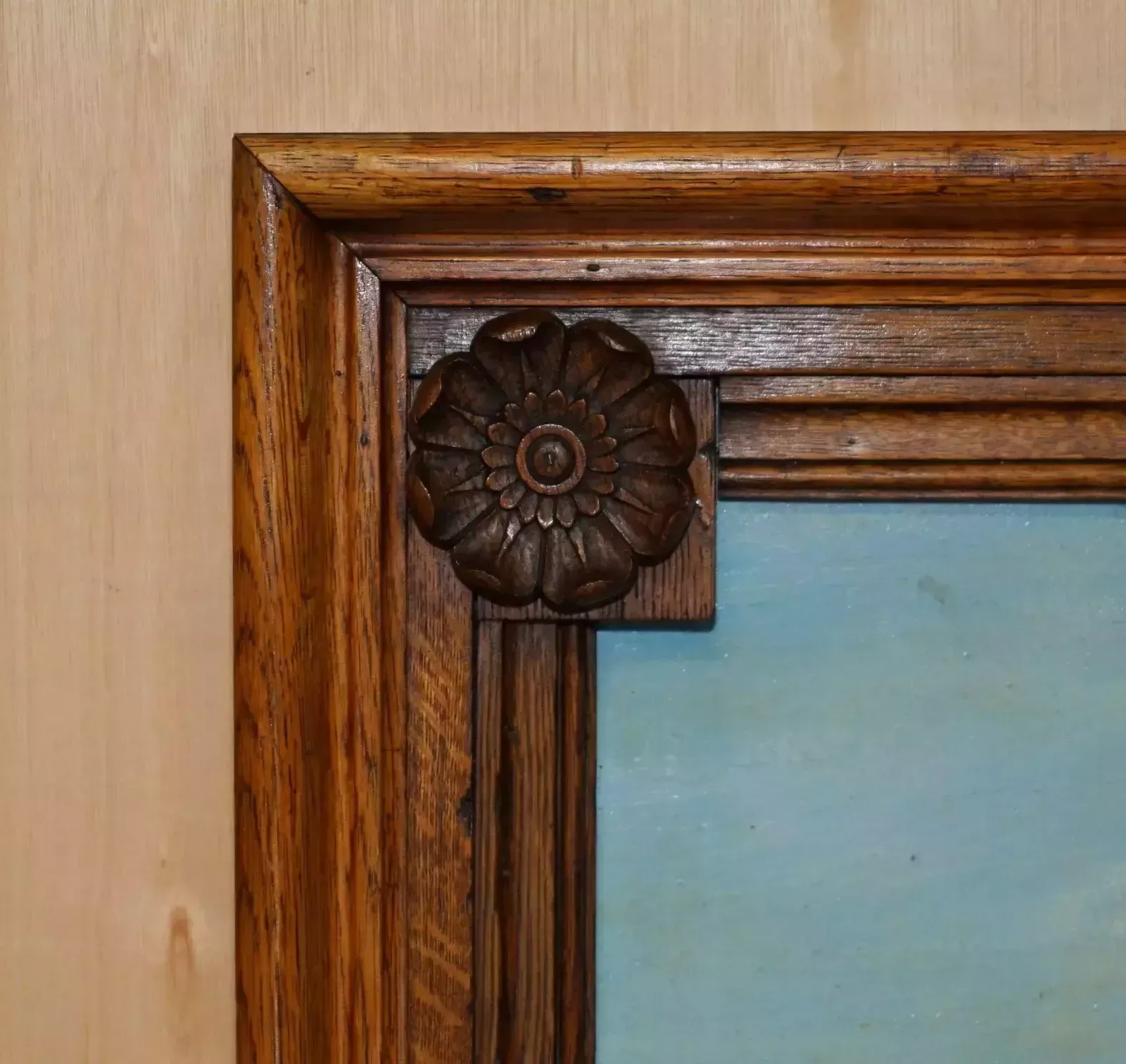 Pair Of Large Antique Original Swedish Oil On Board Paintings Chunky Oak Frames photo for sale