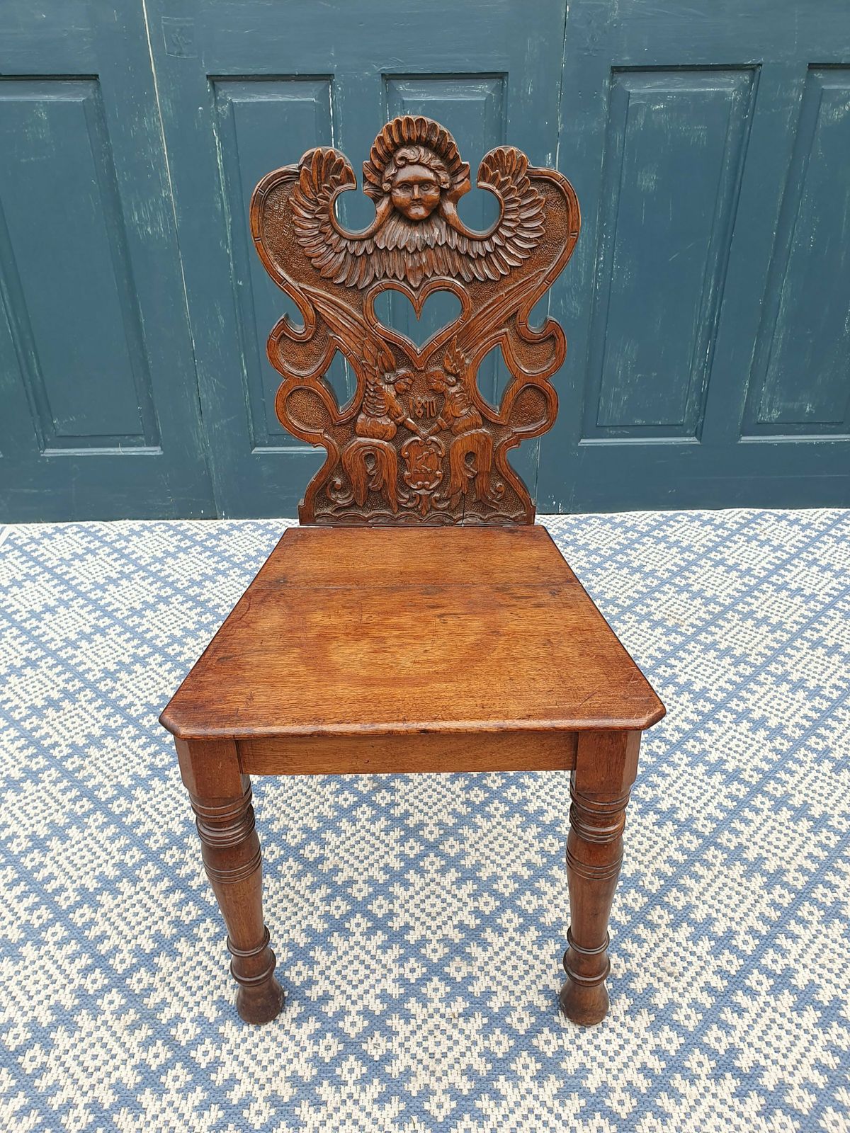 Arts And Crafts Hall Chair, 1800s photo furniture