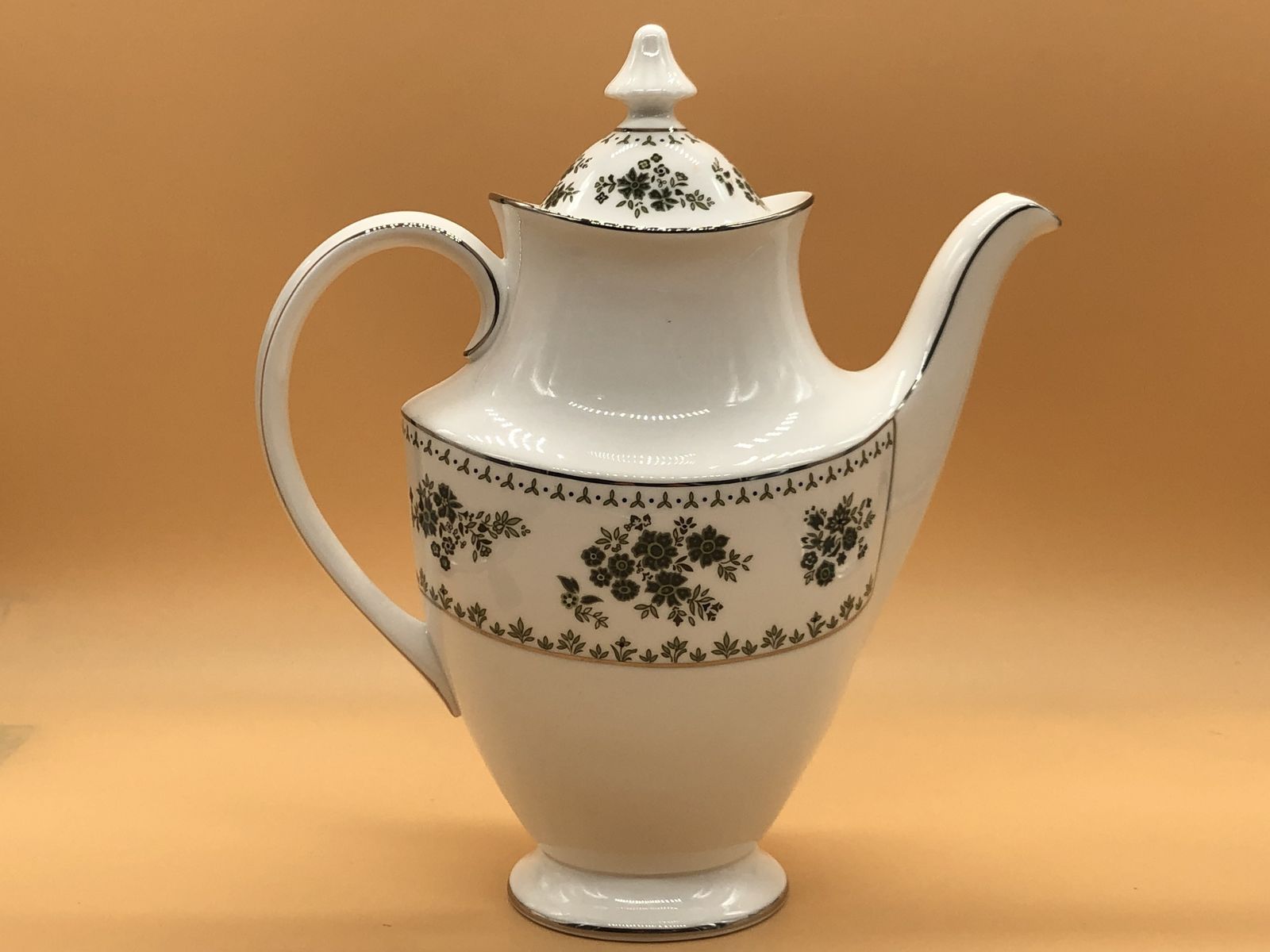 Royal Doulton China Valley Green Design 2 Pint Capacity Coffee Pot. H5015. photo for sale