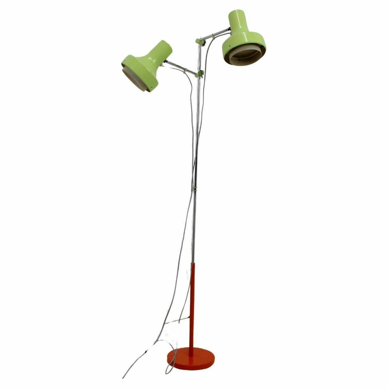 Mid Century Floor Lamp By Josef Hurka For Napako, 1960's, Czechoslovakia