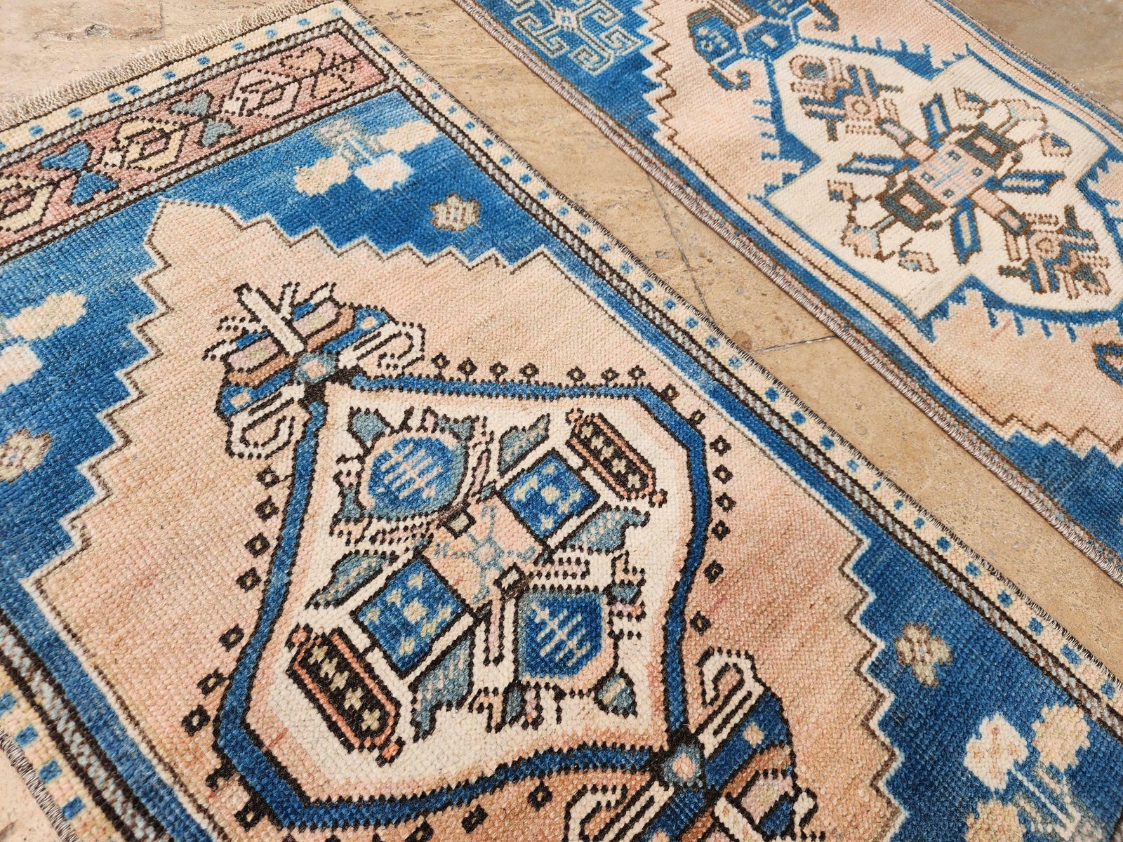 1970s Hand Knotted Small Turkish Rug   A Pair photo Textiles