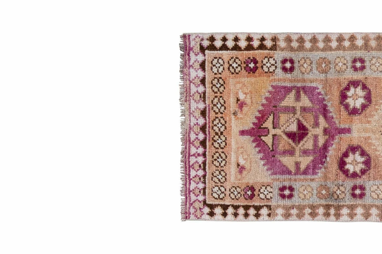 Handnotted Turkish Kurdish Herki Runner Rug 2'7" X 13'2" photo for sale