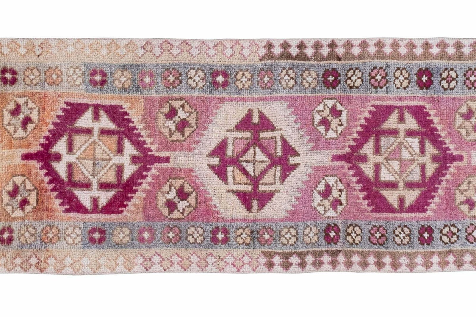 Handnotted Turkish Kurdish Herki Runner Rug 2'7" X 13'2" photo Textiles
