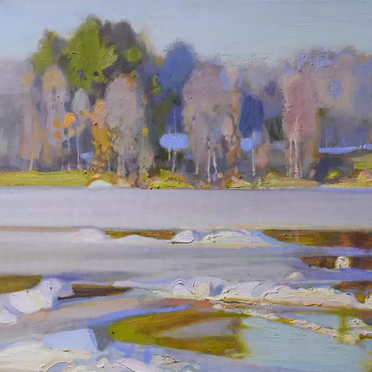 Landscape Painting The Arrival Of Summer photo for sale