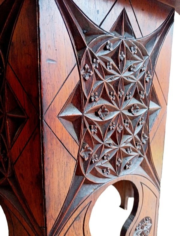 photo buy A Moorish Mahogany Side Table By Liberty Of London