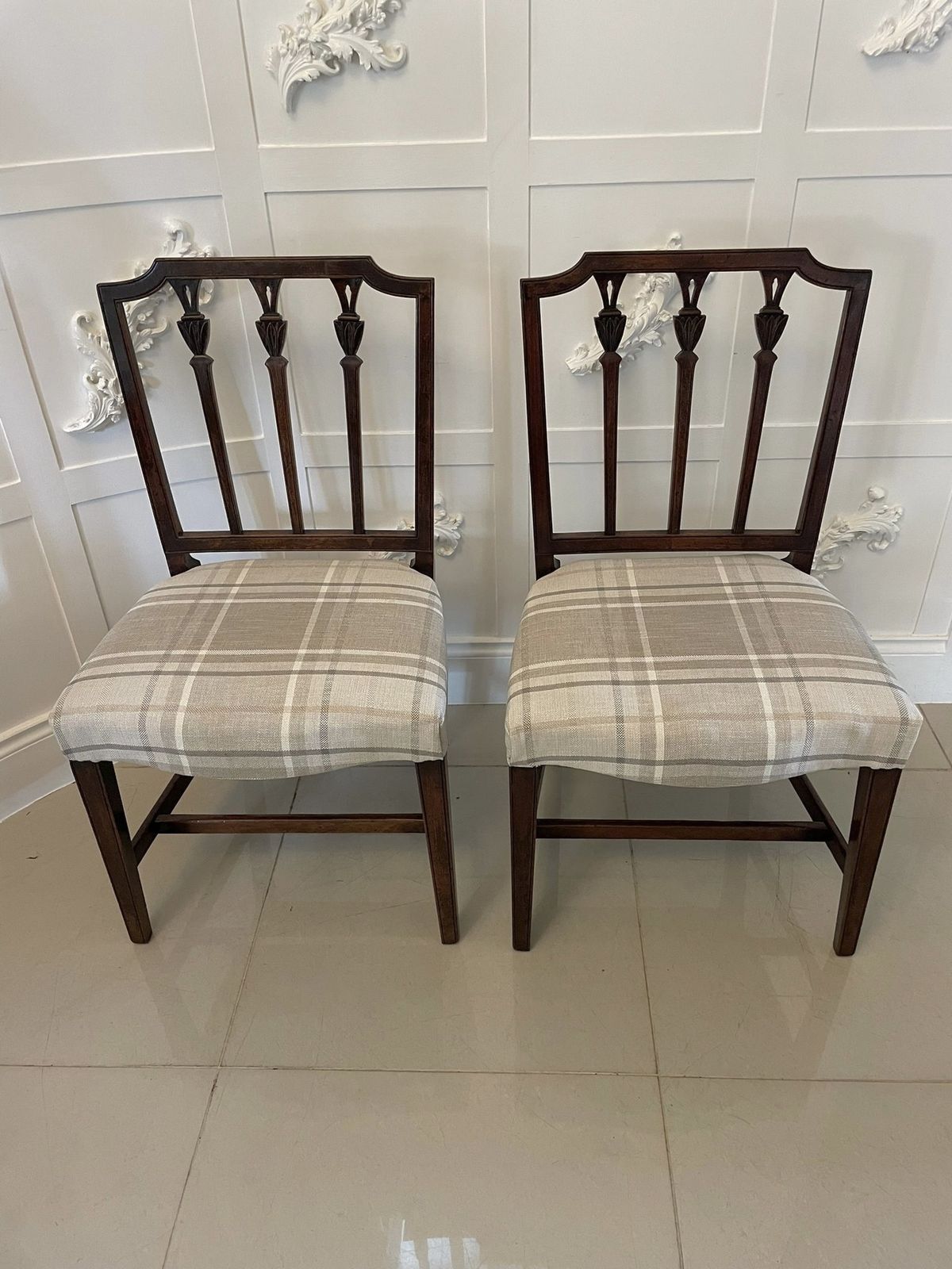 Fine Set Of 8 Antique 18th Century Mahogany Dining Chairs photo 5850.0