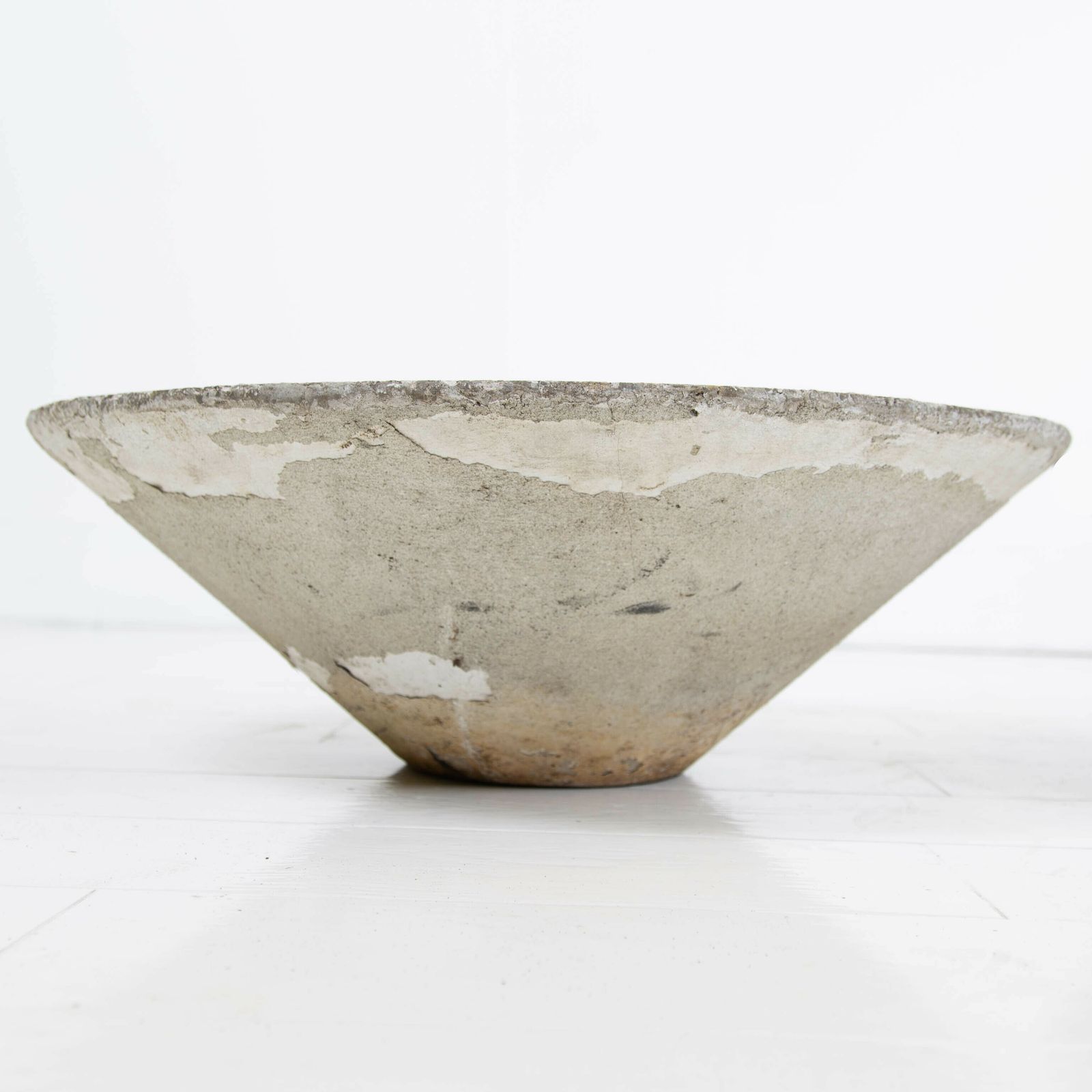 Pair Mid Century Conical Dish Shaped Garden Planters C1970s photo 545.0