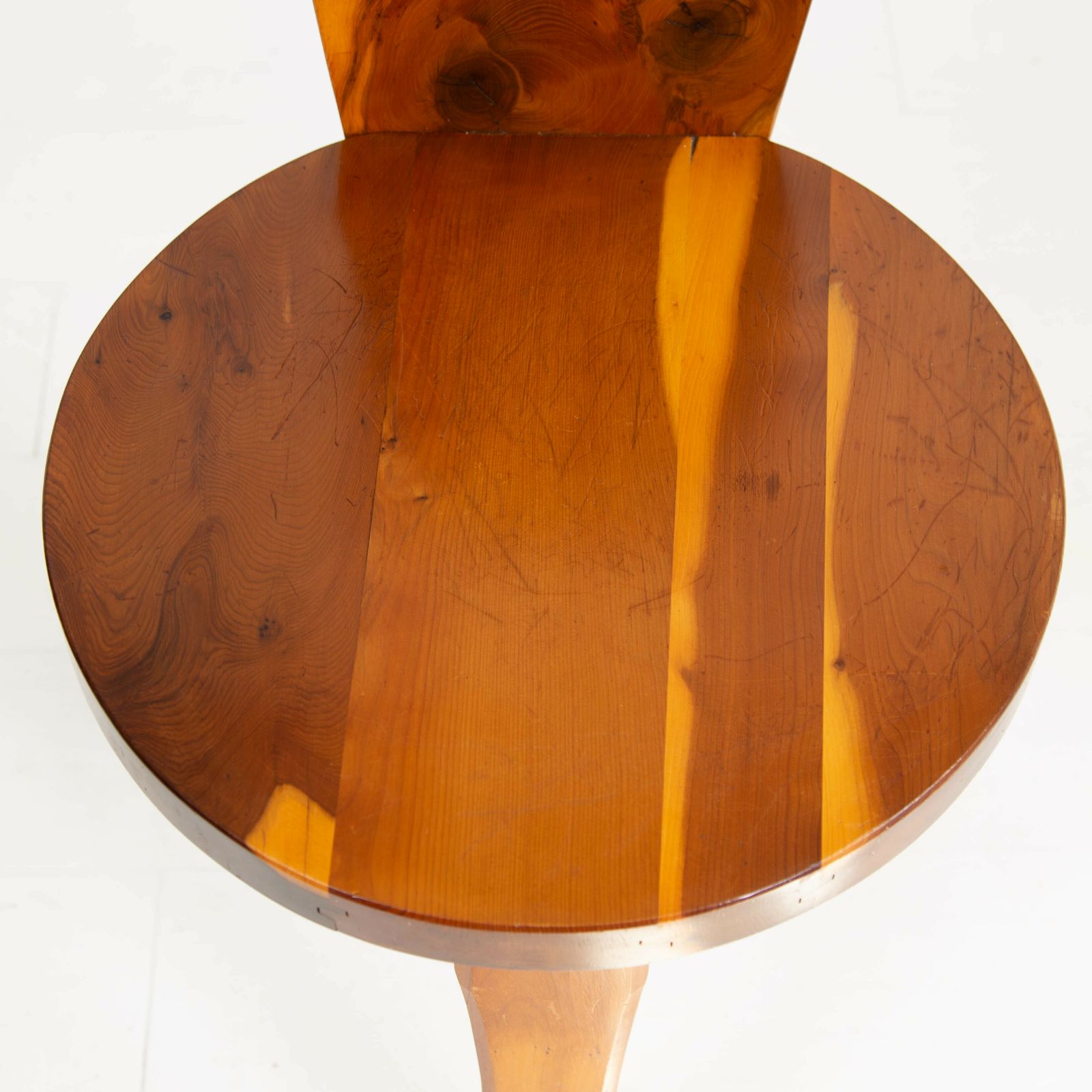 Pair Mid Century Yew 3 Legged Chairs Reynolds Of Ludlow photo vinterior
