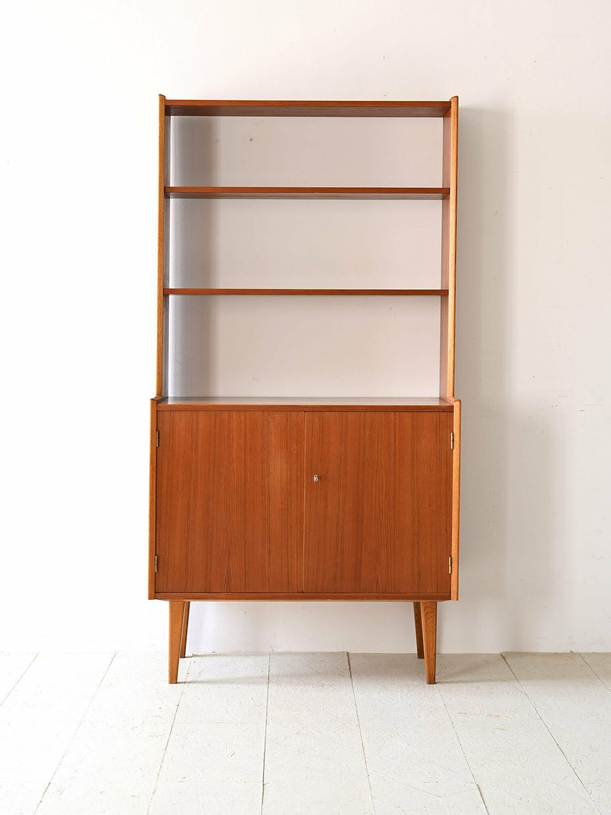 Scandinavian Teak Bookcase From The 1960s.