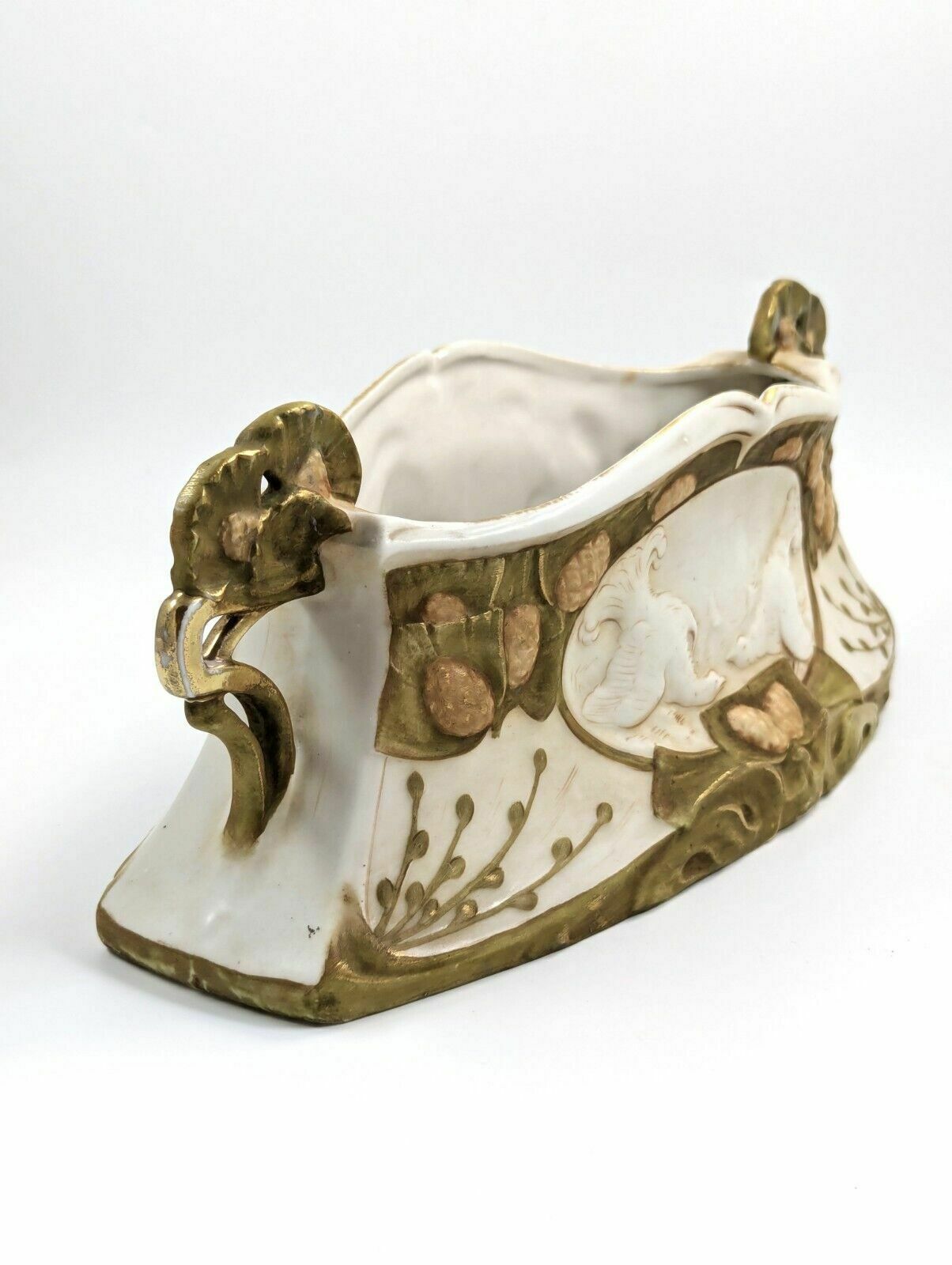 Royal Dux Porcelain Vase, Art Nouveau, Large, Very Rare, C. 1918 photo for sale