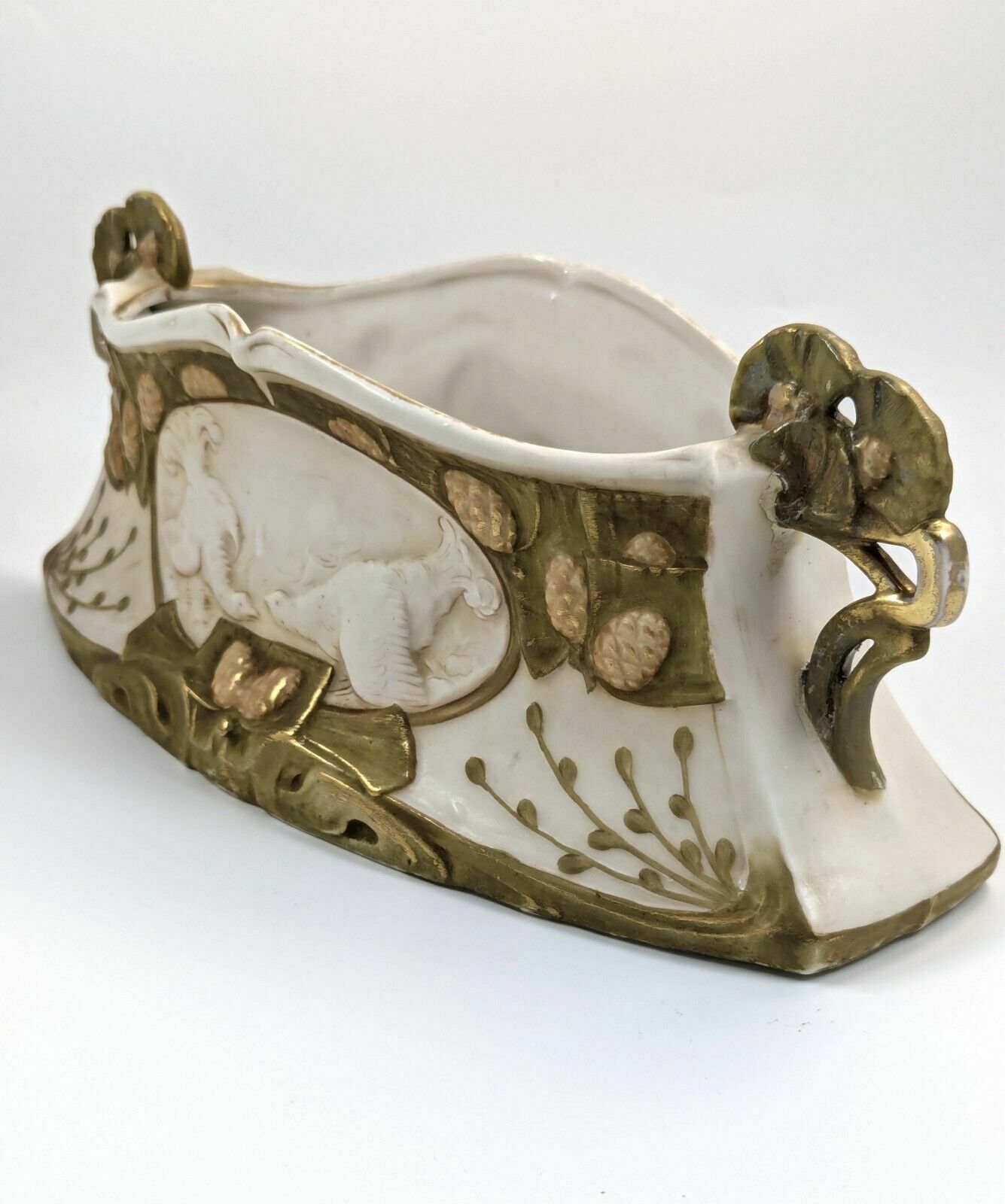 Royal Dux Porcelain Vase, Art Nouveau, Large, Very Rare, C. 1918 photo 600.0
