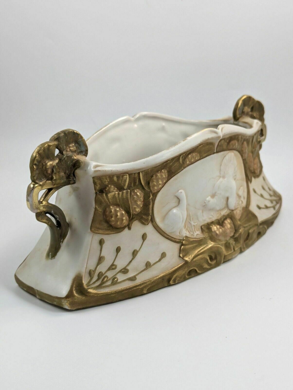 Royal Dux Porcelain Vase, Art Nouveau, Large, Very Rare, C. 1918 photo vinterior