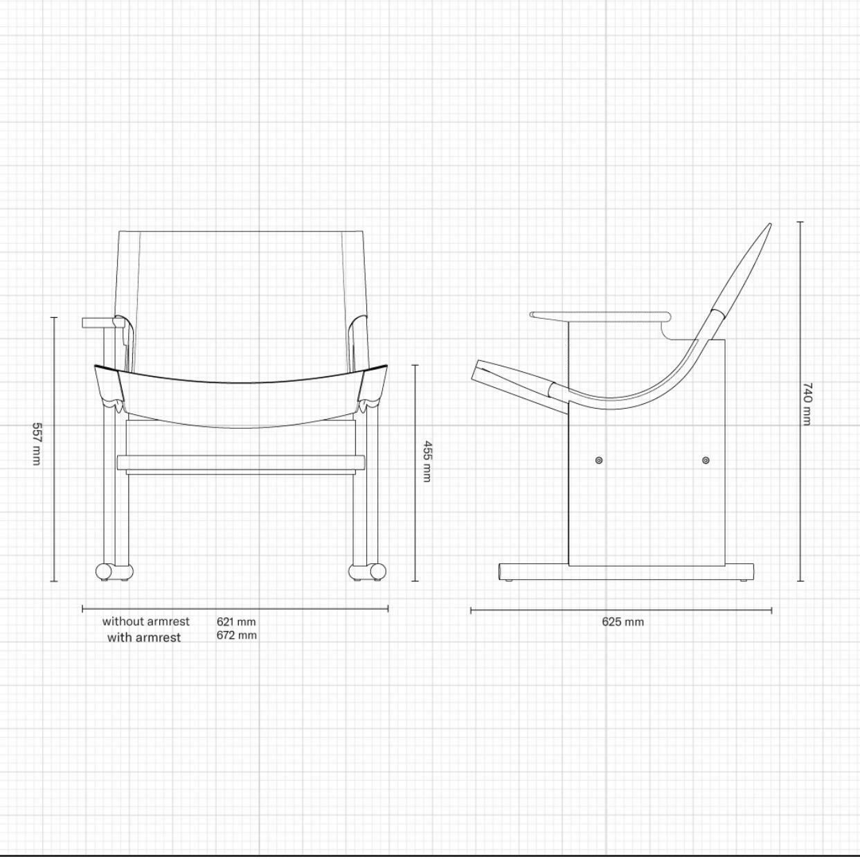 Takt Sling Lounge Chair With Armrests photo furniture