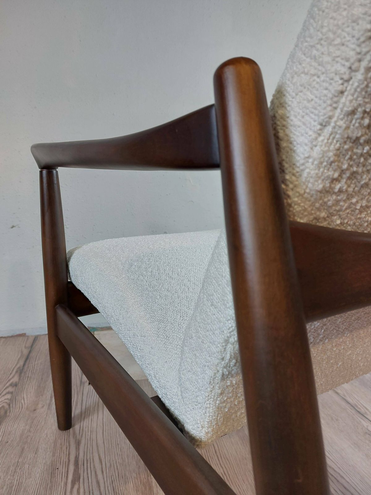 photo vintage Vintage Lounger By Edmund Homa, Polish Mid Century 1960s