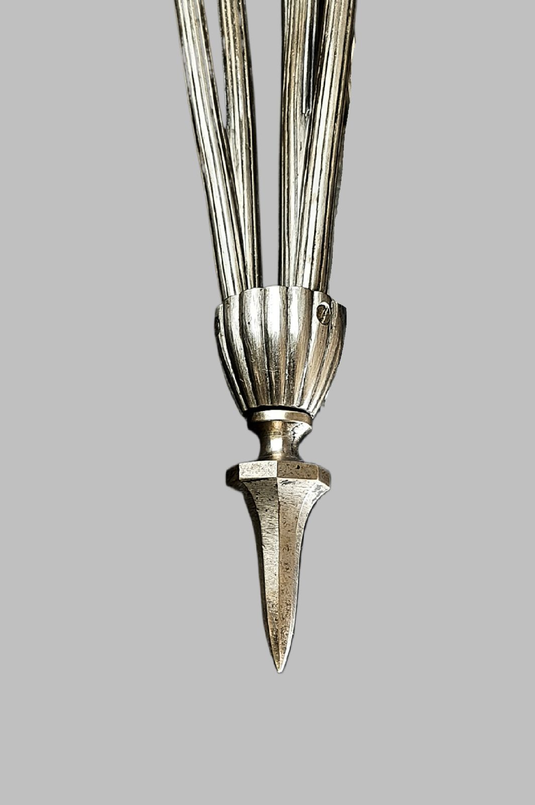 A. Boyreau Art Deco Chandelier Superb Glass, Stylish Fixture French C 1920s photo buy