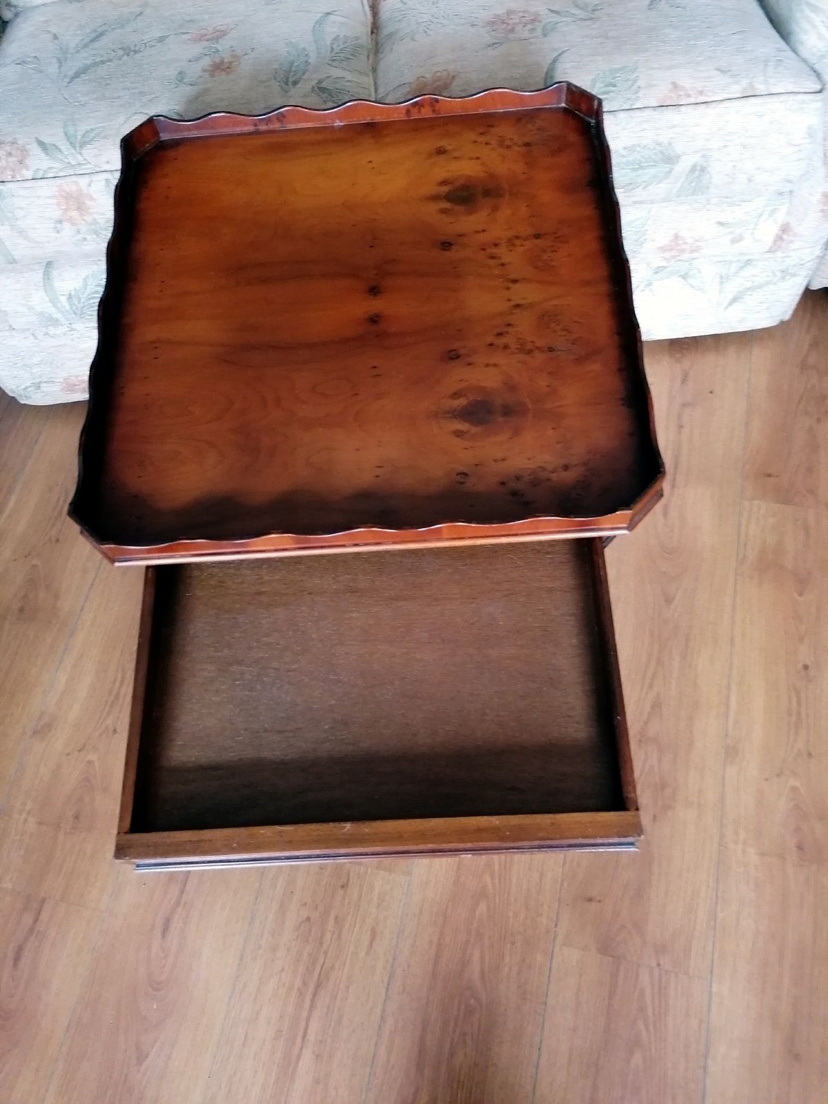 Side Table With Drawer. Quality Bevan Funnell Ltd  10% Weekly Offer £214 Ref 5165 photo Furniture