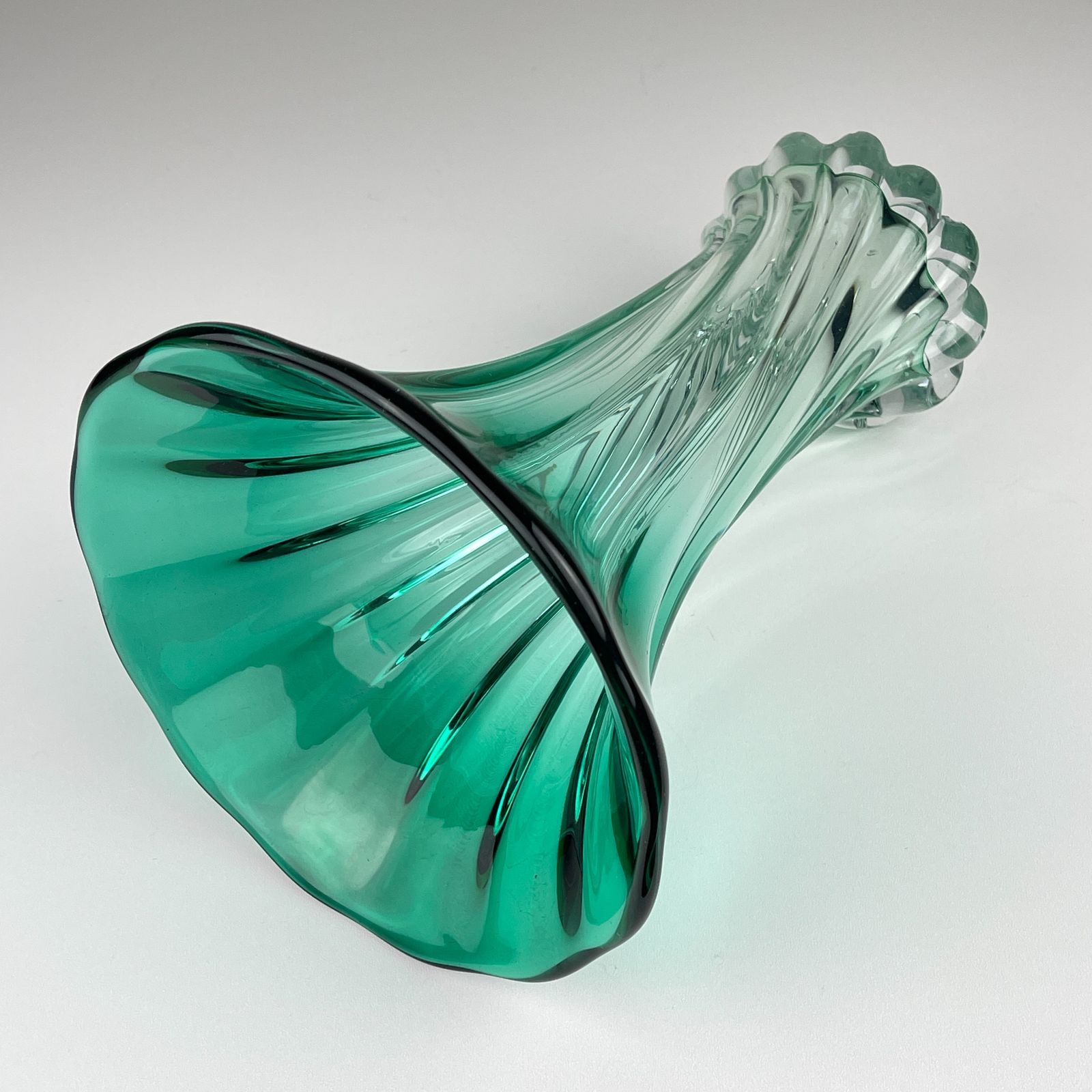 photo vinterior Vintage Green Murano Vase, Italy 1970s