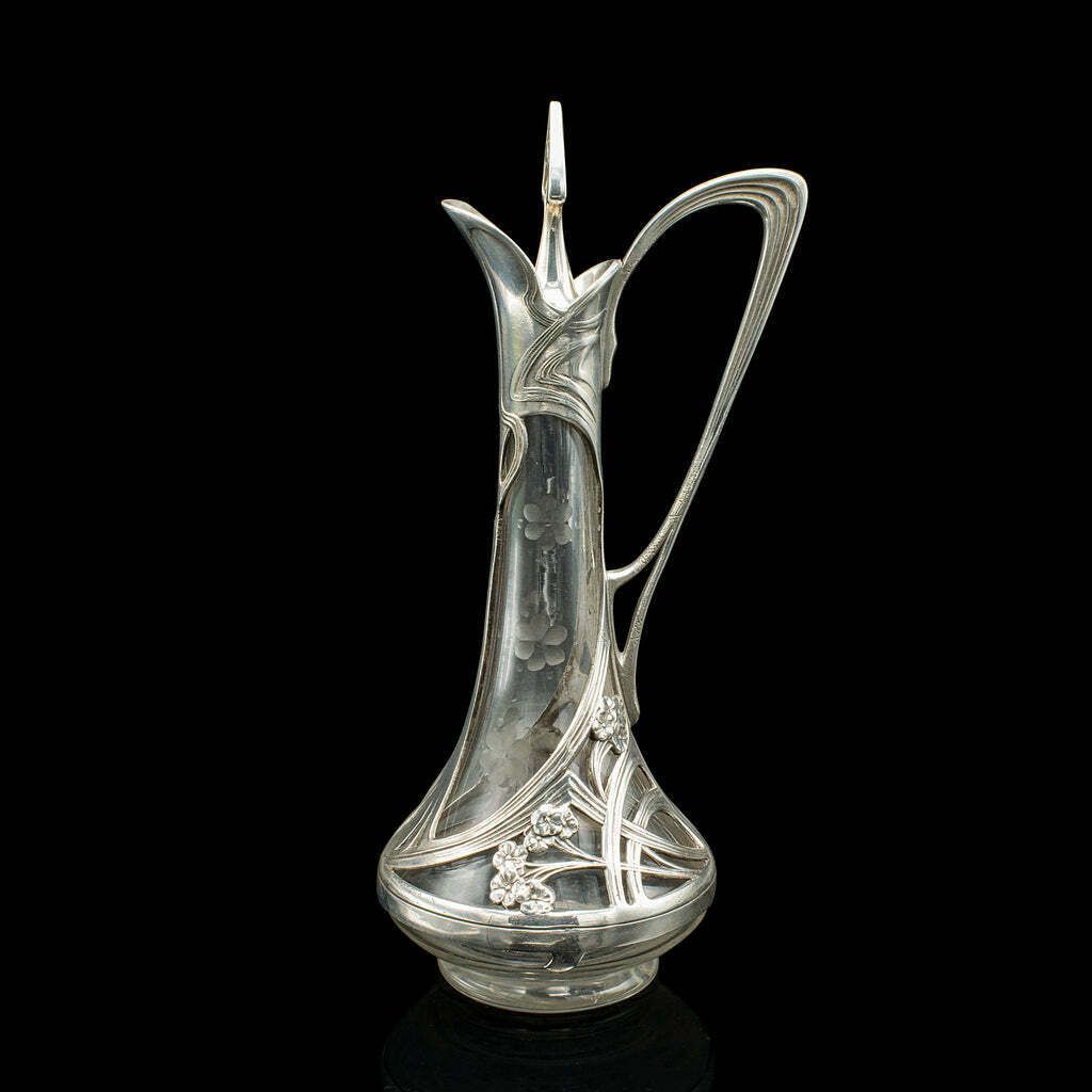 Antique Art Nouveau Decanter, German, Decorative, Spirit Ewer, Victorian, C.1900 photo Home Decor