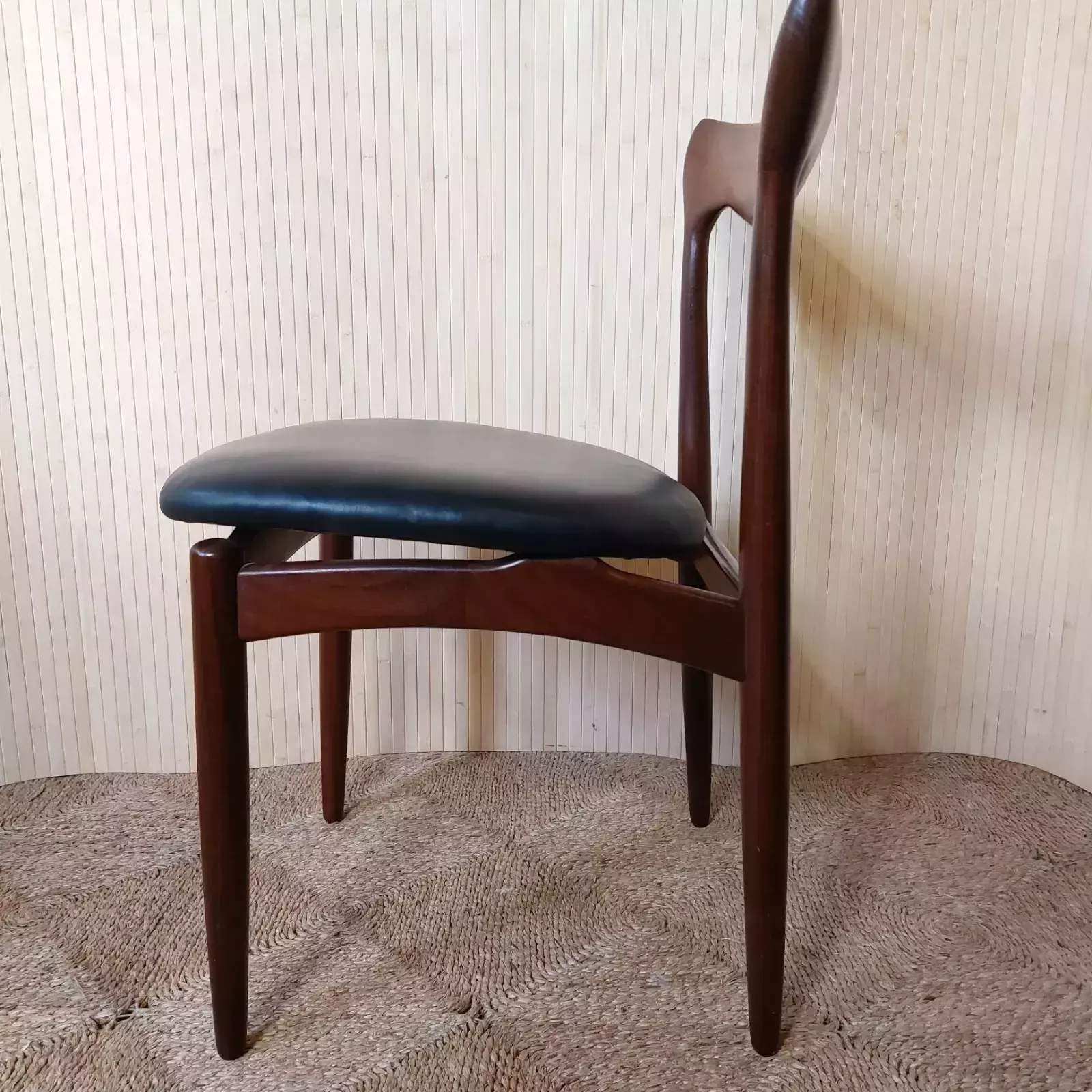 Beautiful Vintage Set 4 H W Klein Bramin Danish Teak Dining Chairs Reupholstered photo buy