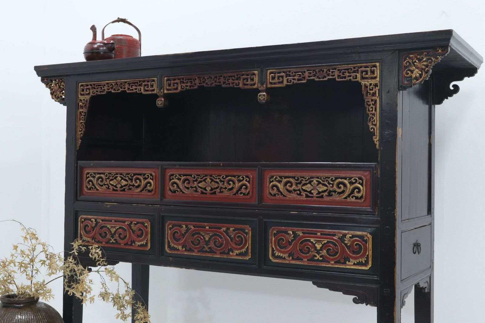 19th Century Chinese Prayer Cabinet photo Furniture