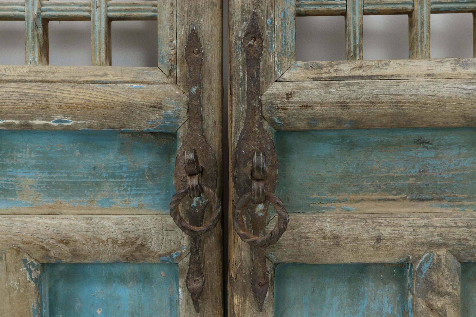 19th Century Blue Painted Traditional Screen Door photo for sale