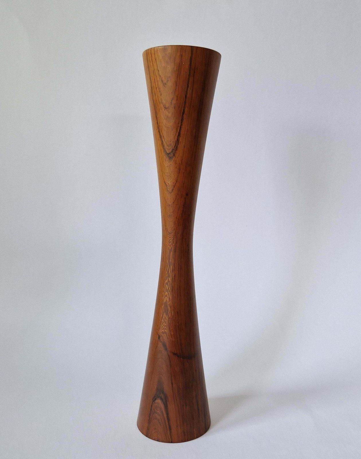 Midcentury Rare Rosewood Candleholder Casa Finland, Brazil, 1970s photo 220.0