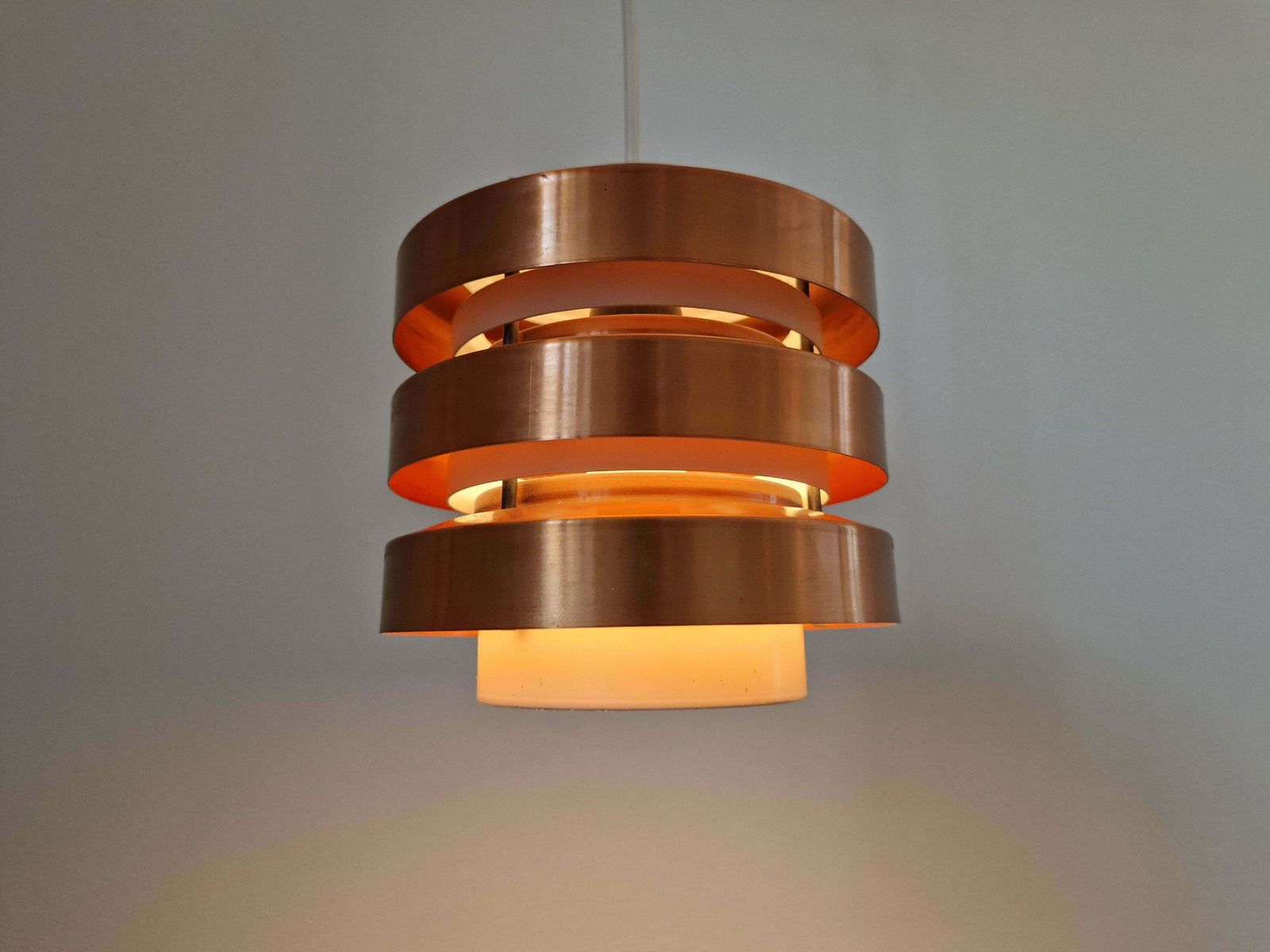 Midcentury Rare Pendant, Denmark, 1970s photo for sale