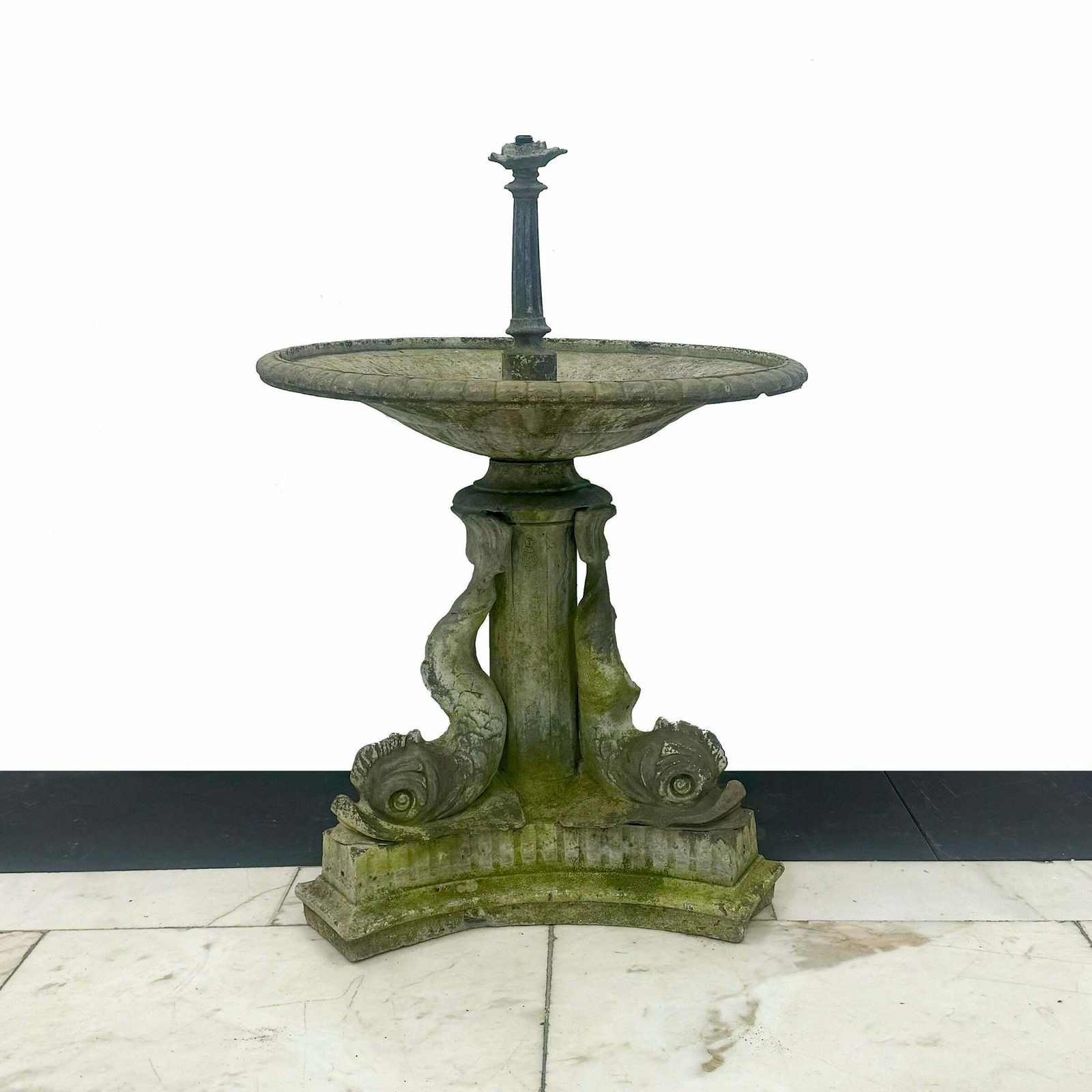 Antique Lead Garden Water Fountain