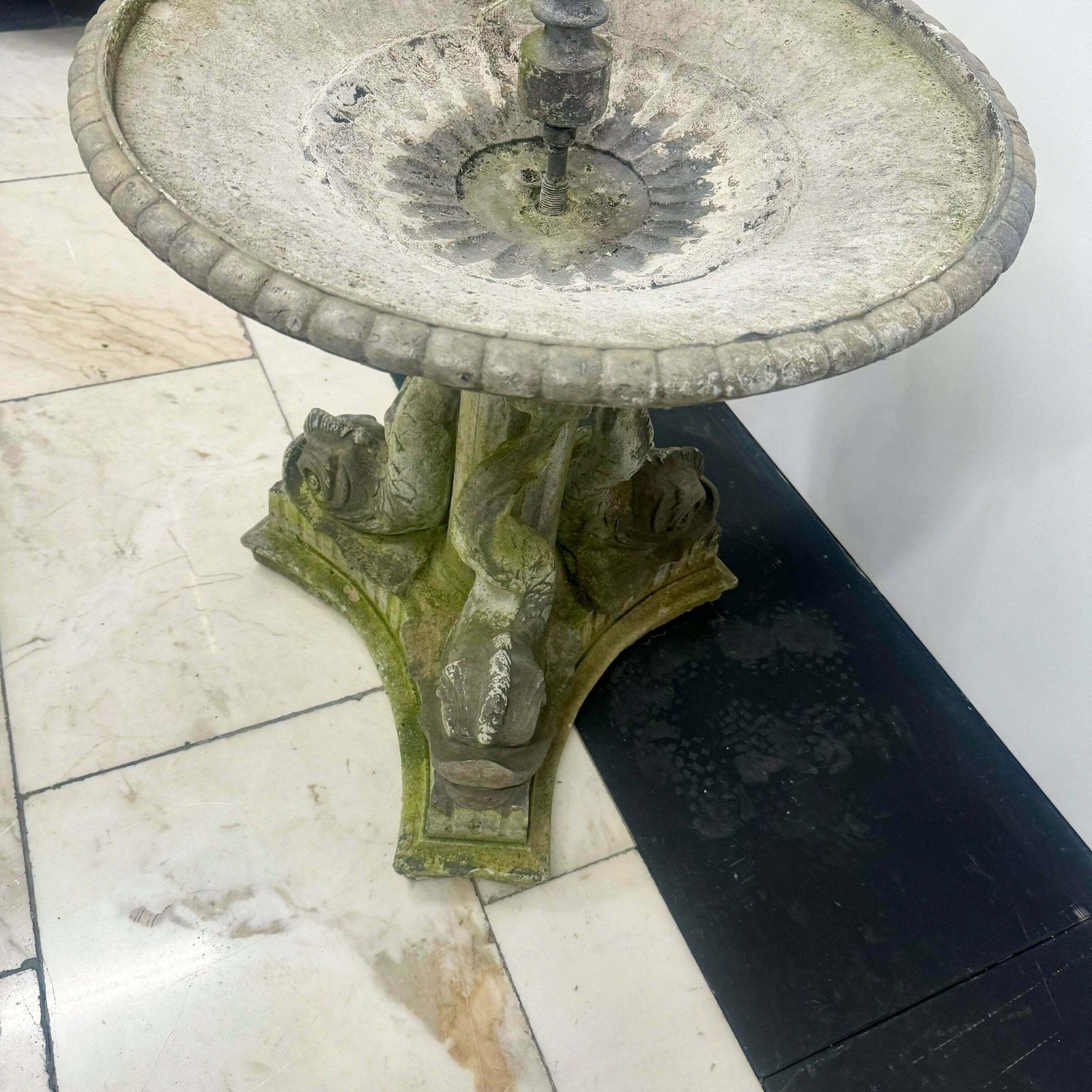 photo for sale Antique Lead Garden Water Fountain