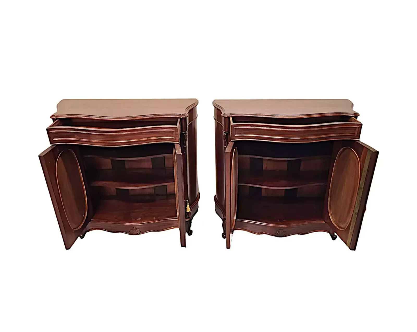 A Stunning Pair Of 19th Century Two Door Side Cabinets photo 8119.1721