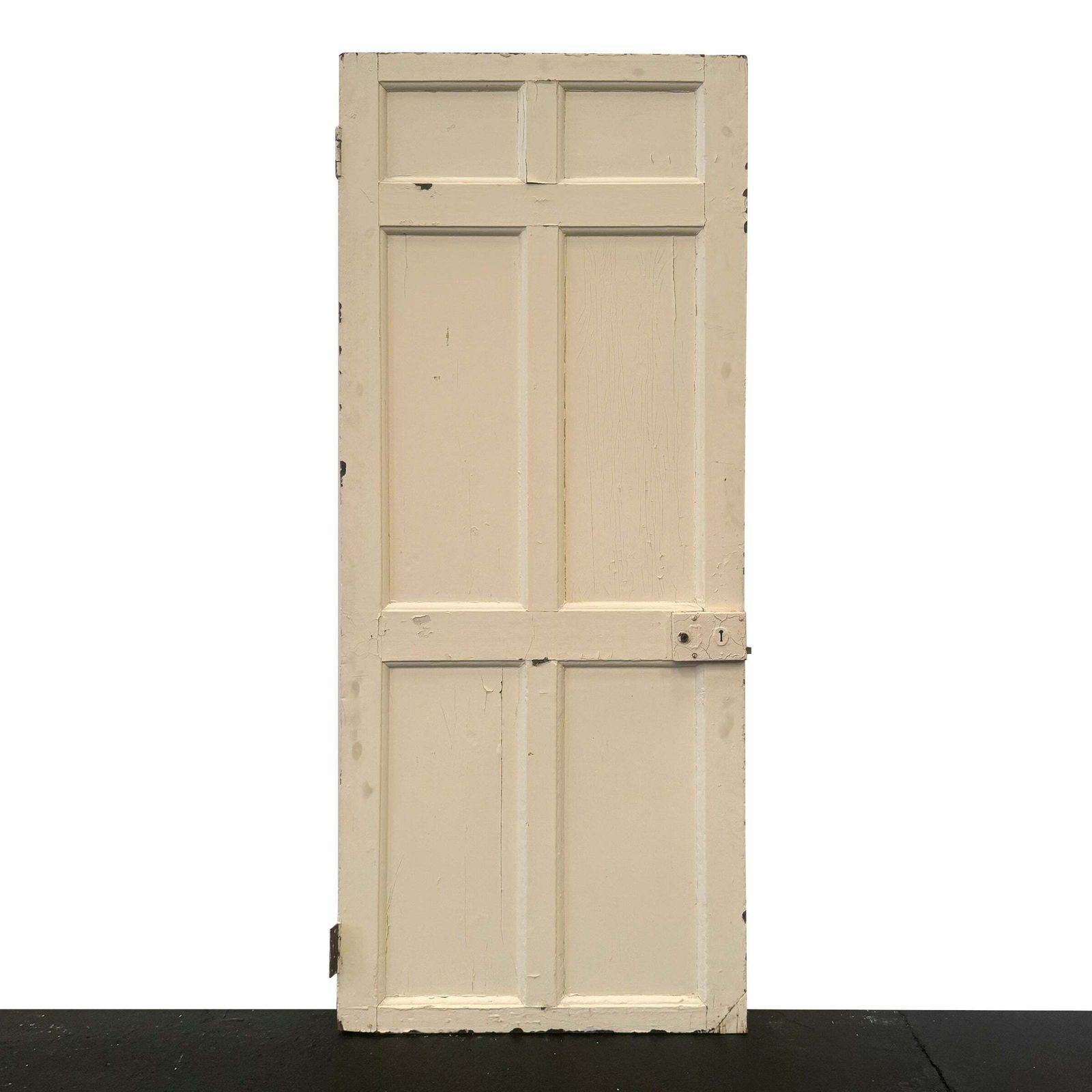 Georgian Solid Pine Panelled Door   205cm X 85.5cm