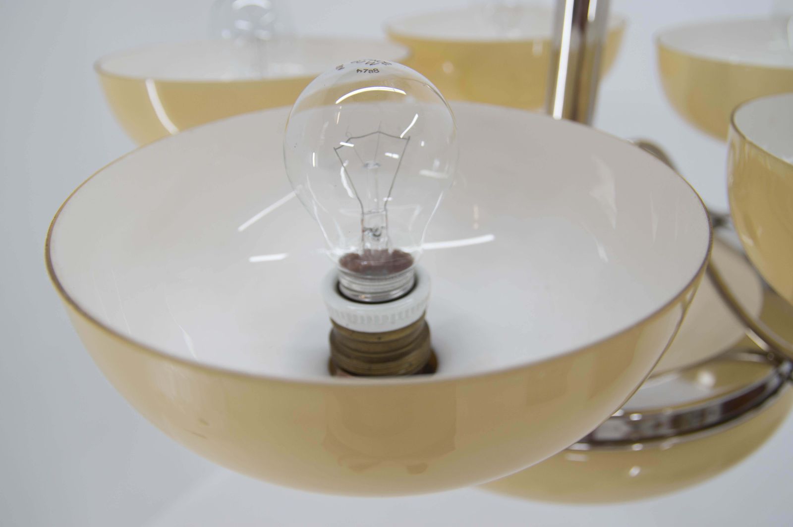 Lighting Large Art Deco Chandelier In Excellent Condition, 1930s photo