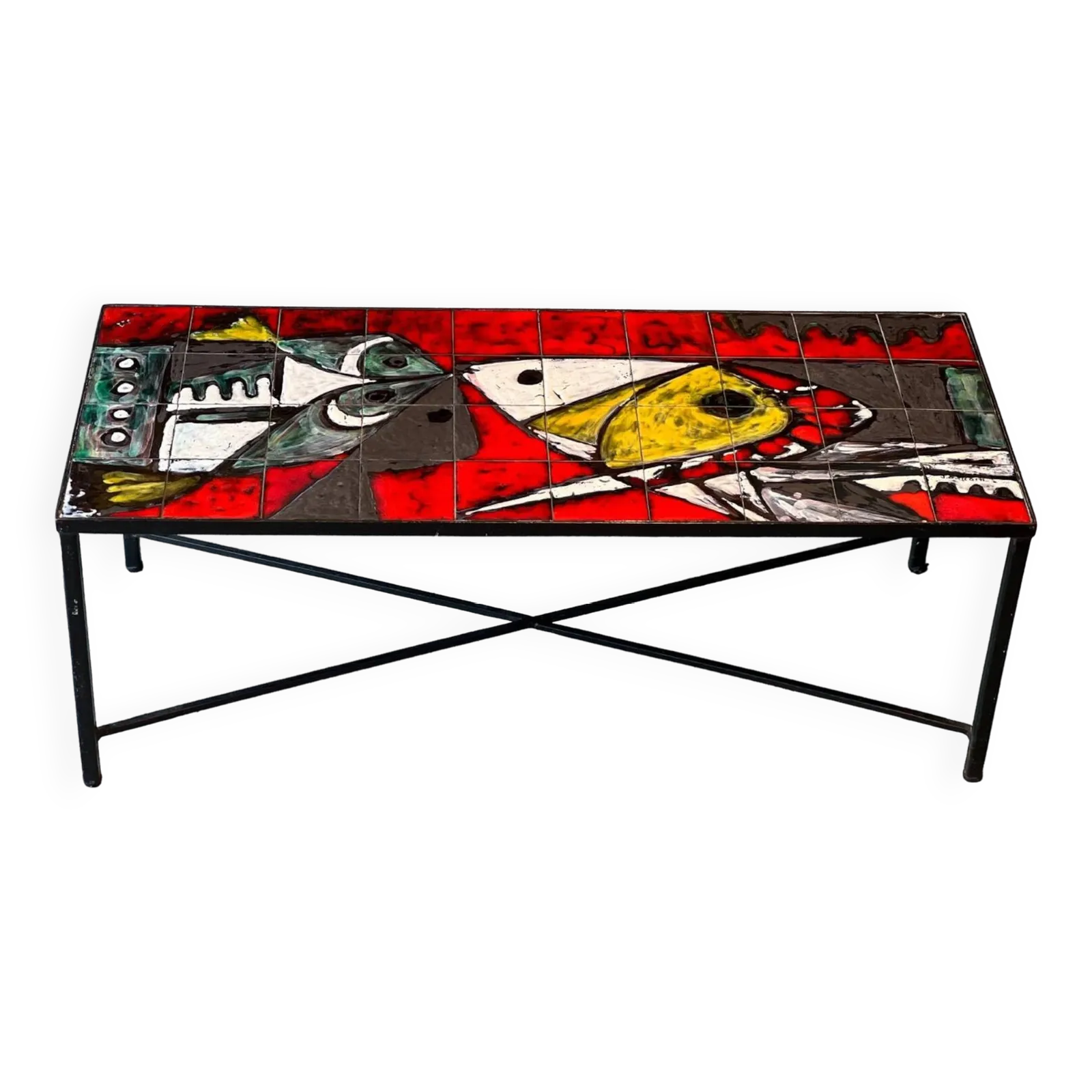 Ceramic Coffee Table Janette And Georges Picard Vallauris 1960