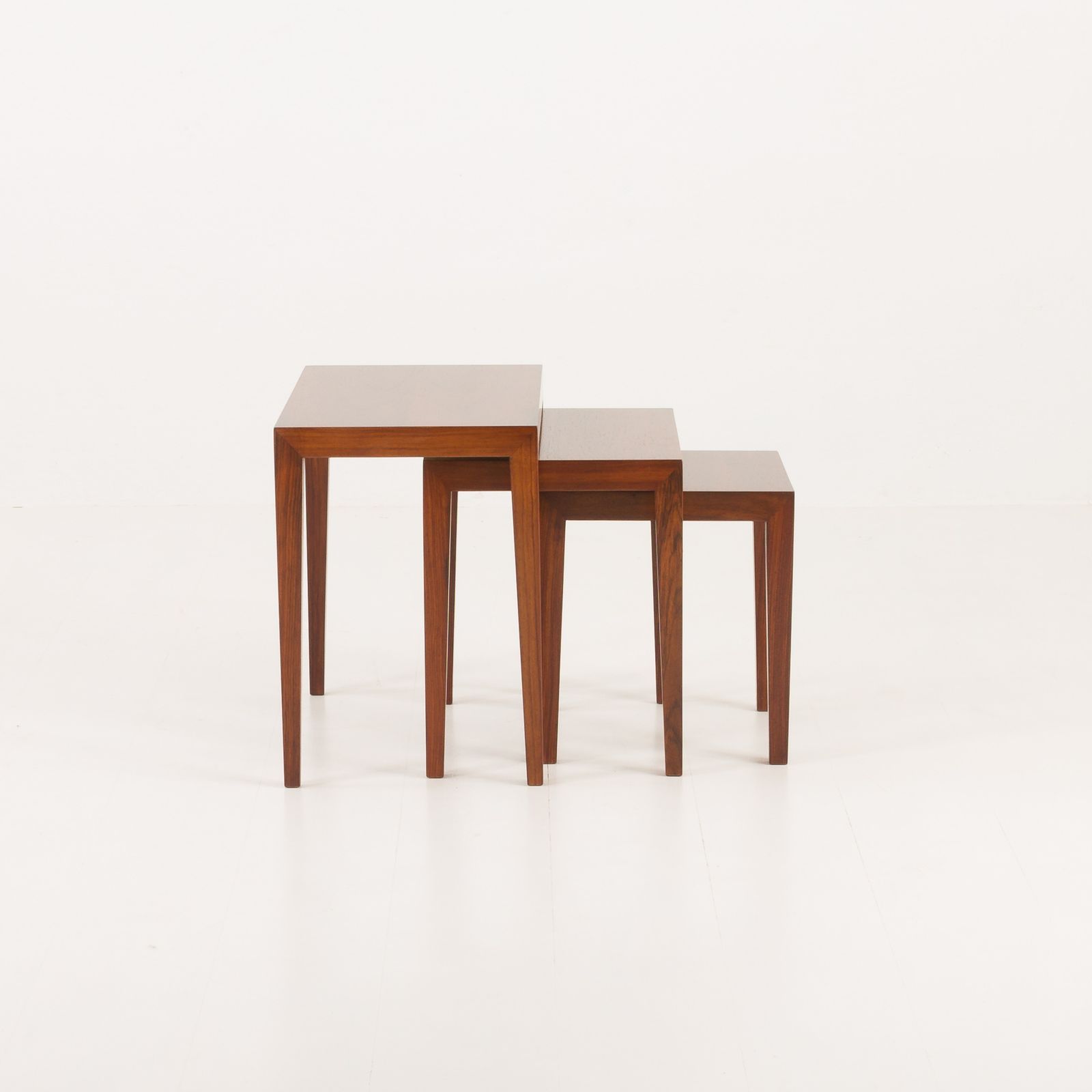 Severin Hansen Rosewood Nesting Tables, Haslev, Denmark, 1960s. Set Of 3 photo 1228.0