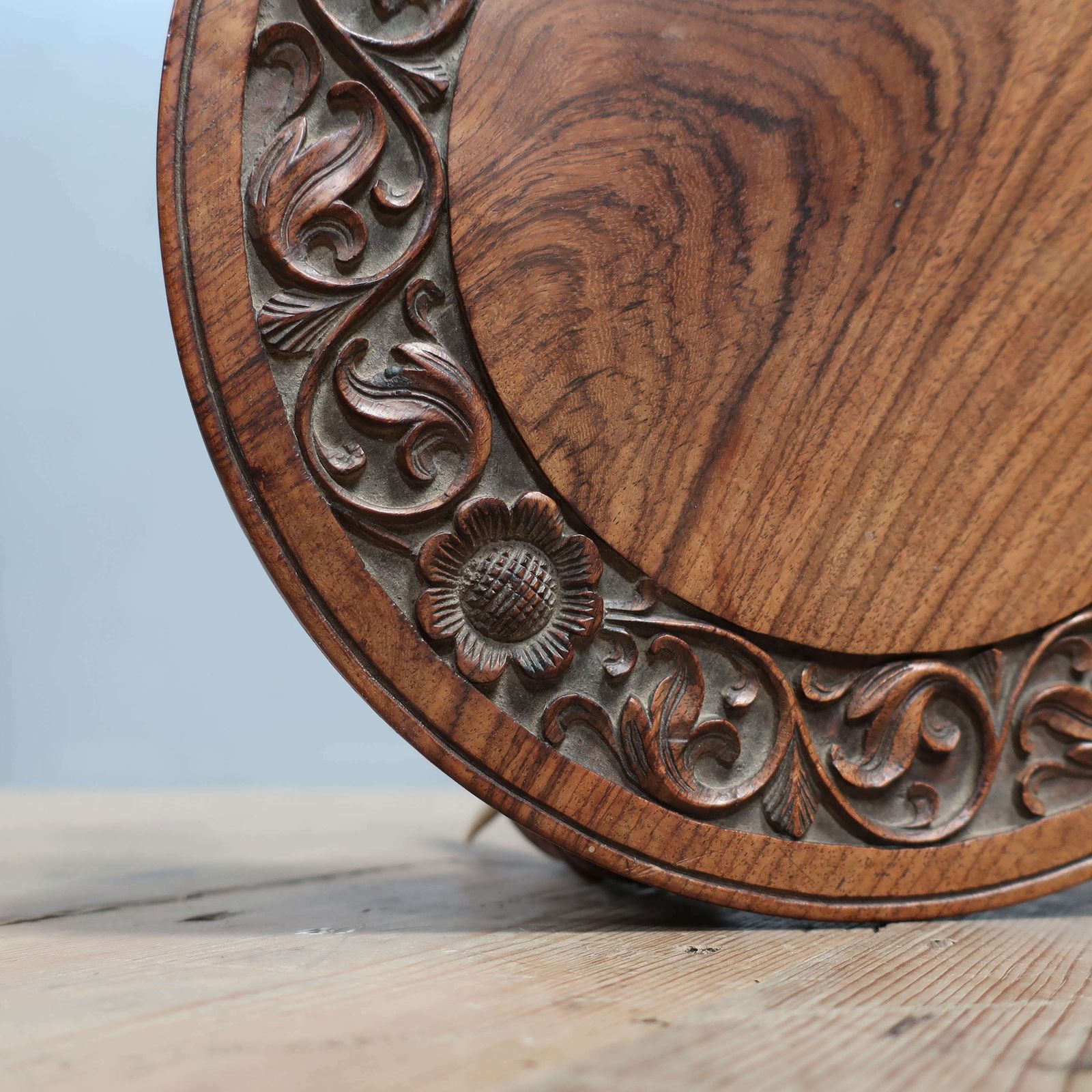 Pair Of Diminutive Anglo Indian Elephant Tables photo for sale