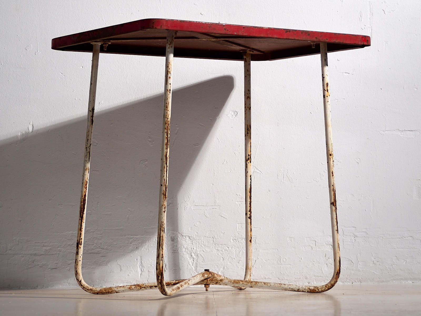 Antique Garden Table Red (C.1920) #19 photo furniture