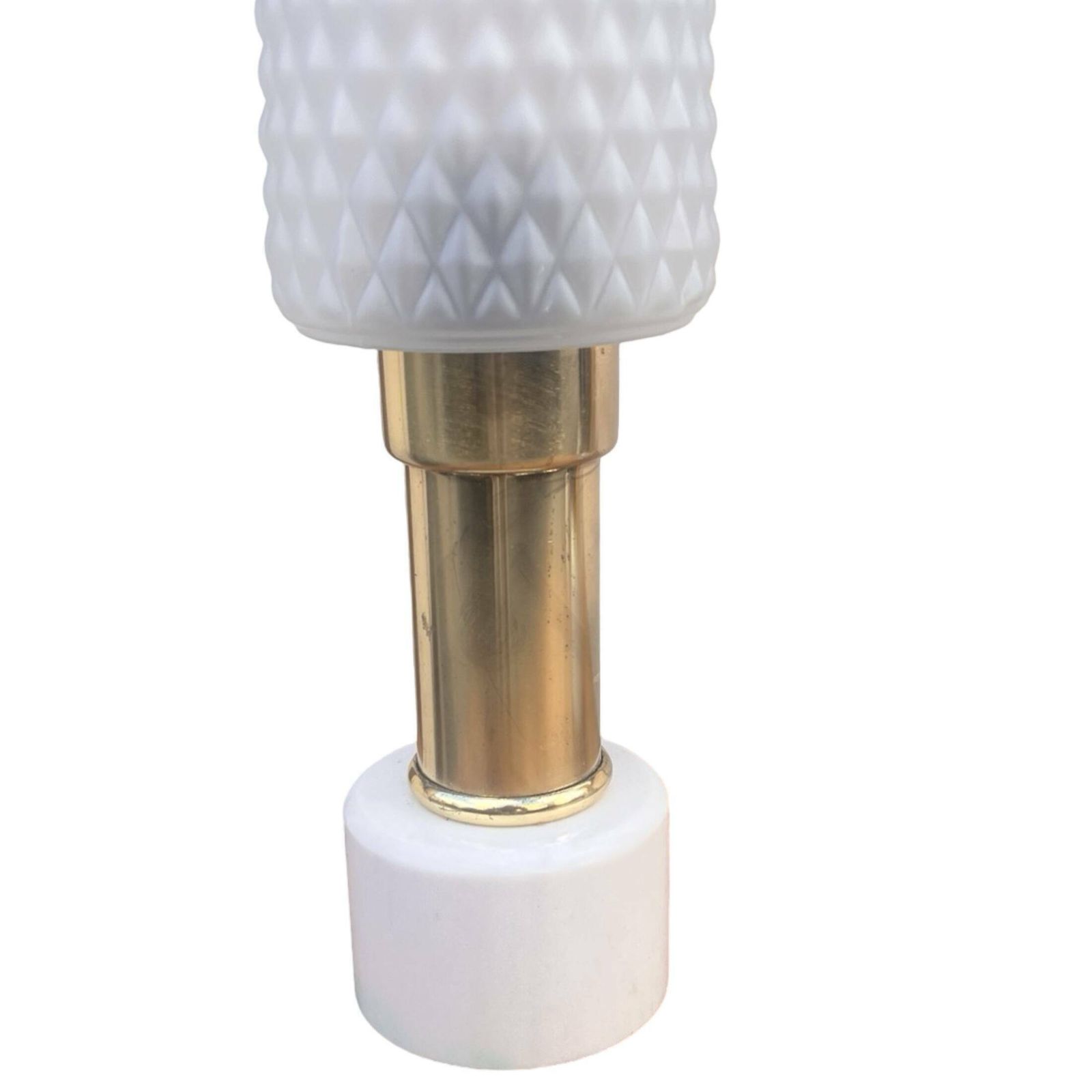 Lighting A Pair Of Bedside Lamps With A Marble Base, Veb Narva Leuchtenbau Lengefeld photo
