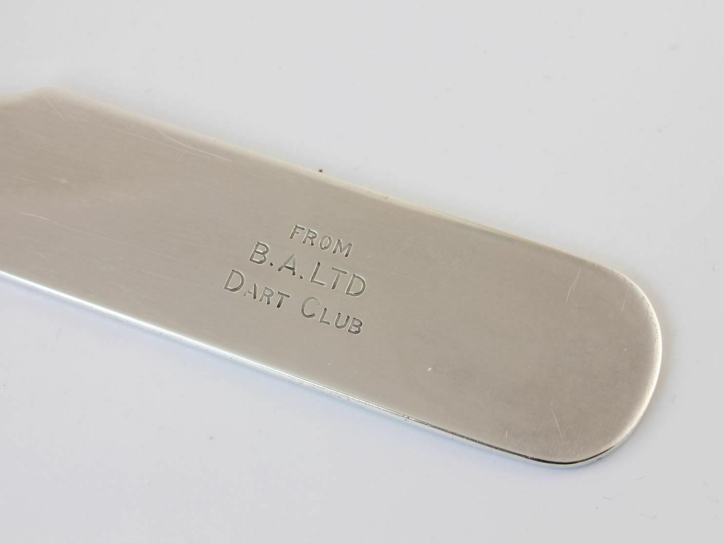 Sampson Mordan Solid Silver Antique Paper / Page Turner 1918. Ba Ltd Dart Club. photo furniture