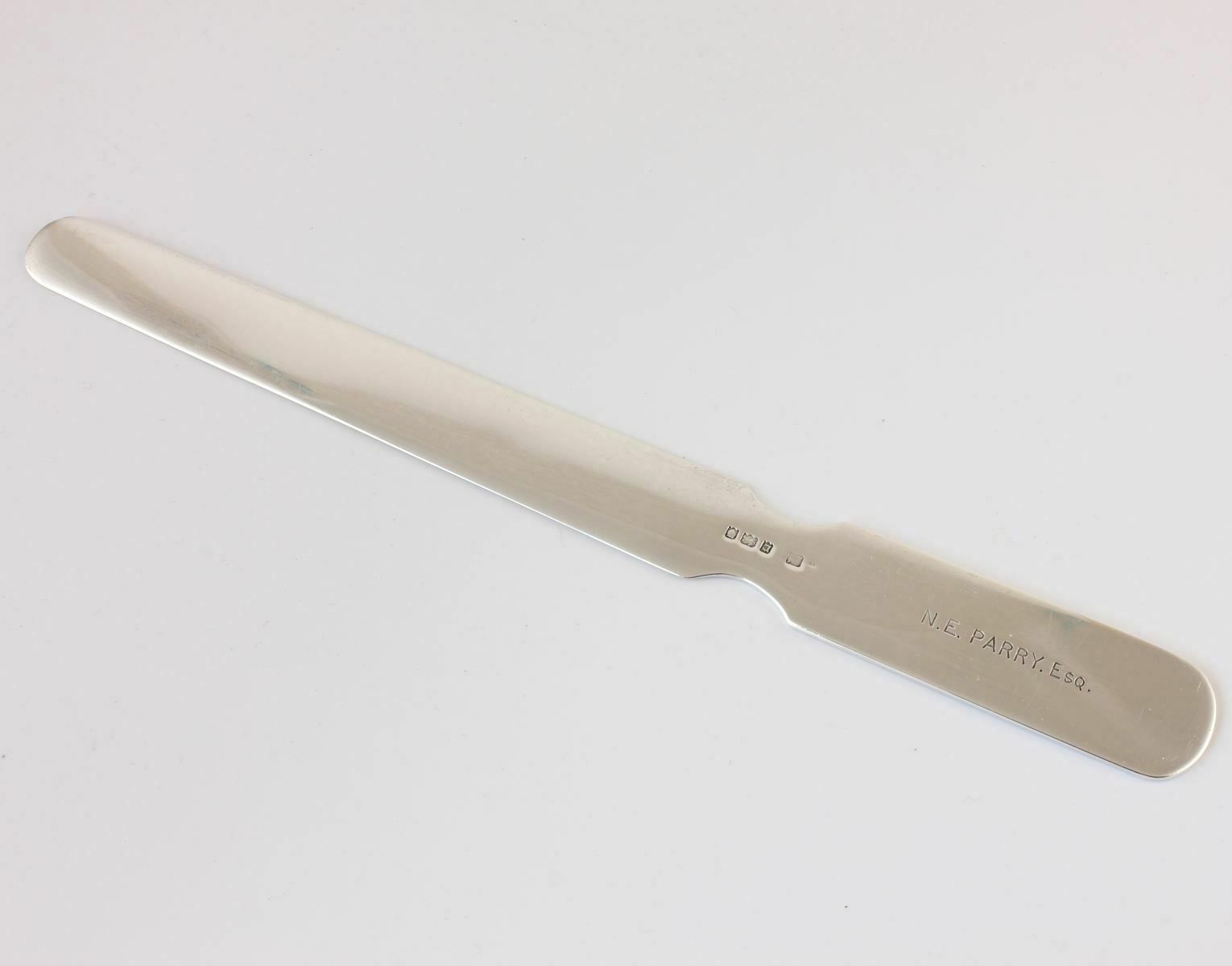 Sampson Mordan Solid Silver Antique Paper / Page Turner 1918. Ba Ltd Dart Club. photo vintage