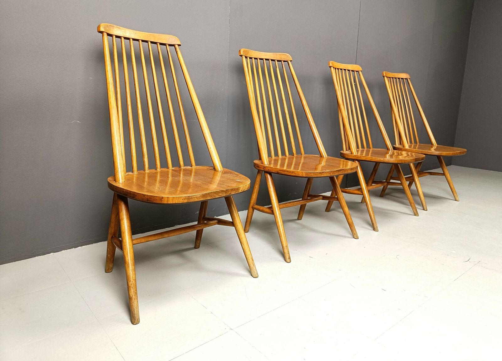 photo furniture Mid Century Scandinavian Dining Chairs, 1960s
