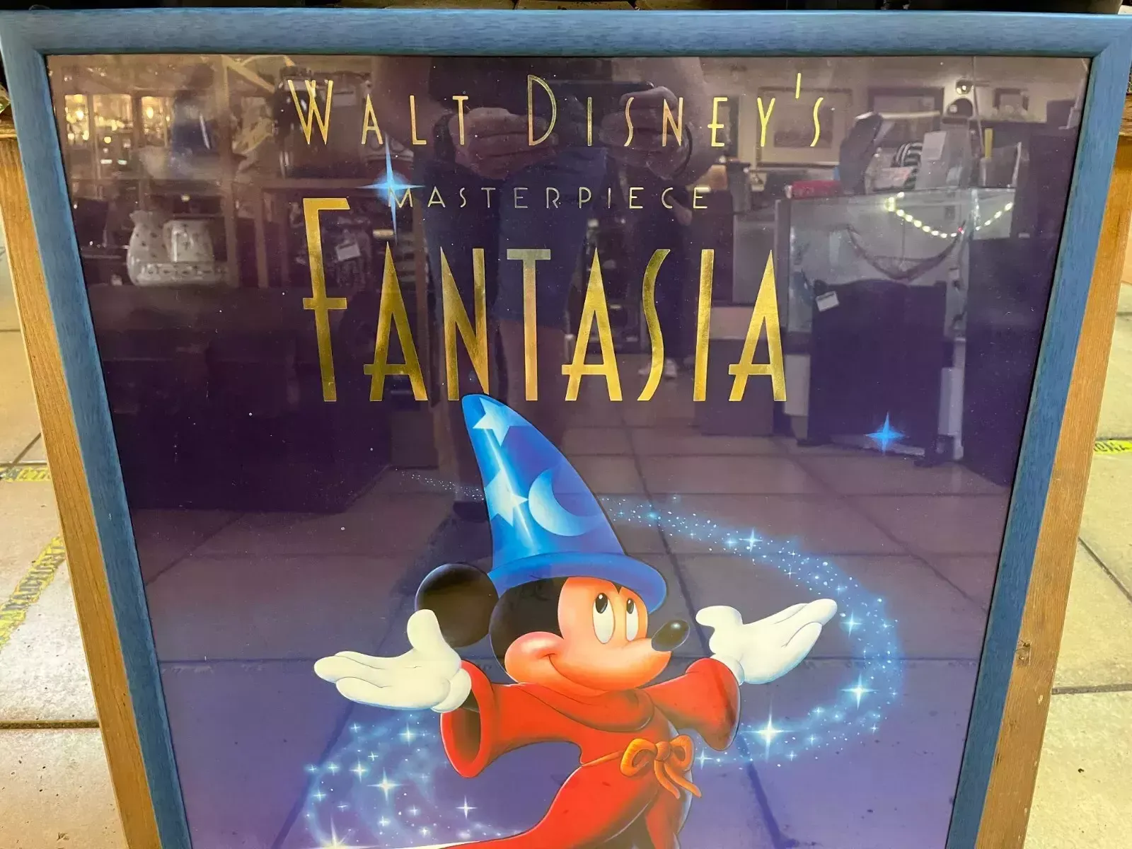 Walt Disney's Masterpiece Fantasia Poster   Framed photo furniture